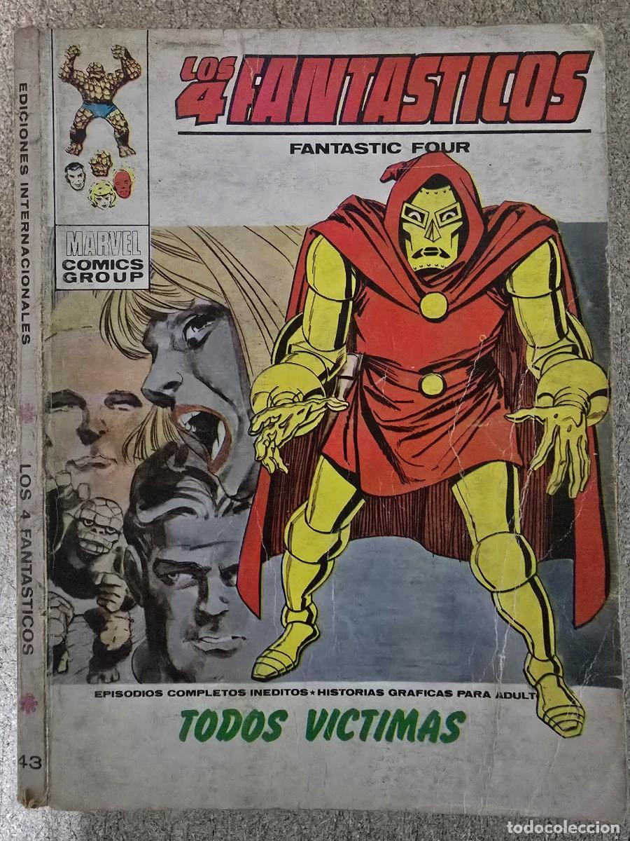 C&oacute;mics: Los 4 Fantasticos 43.Vol.1 Vertice.25 ptas.