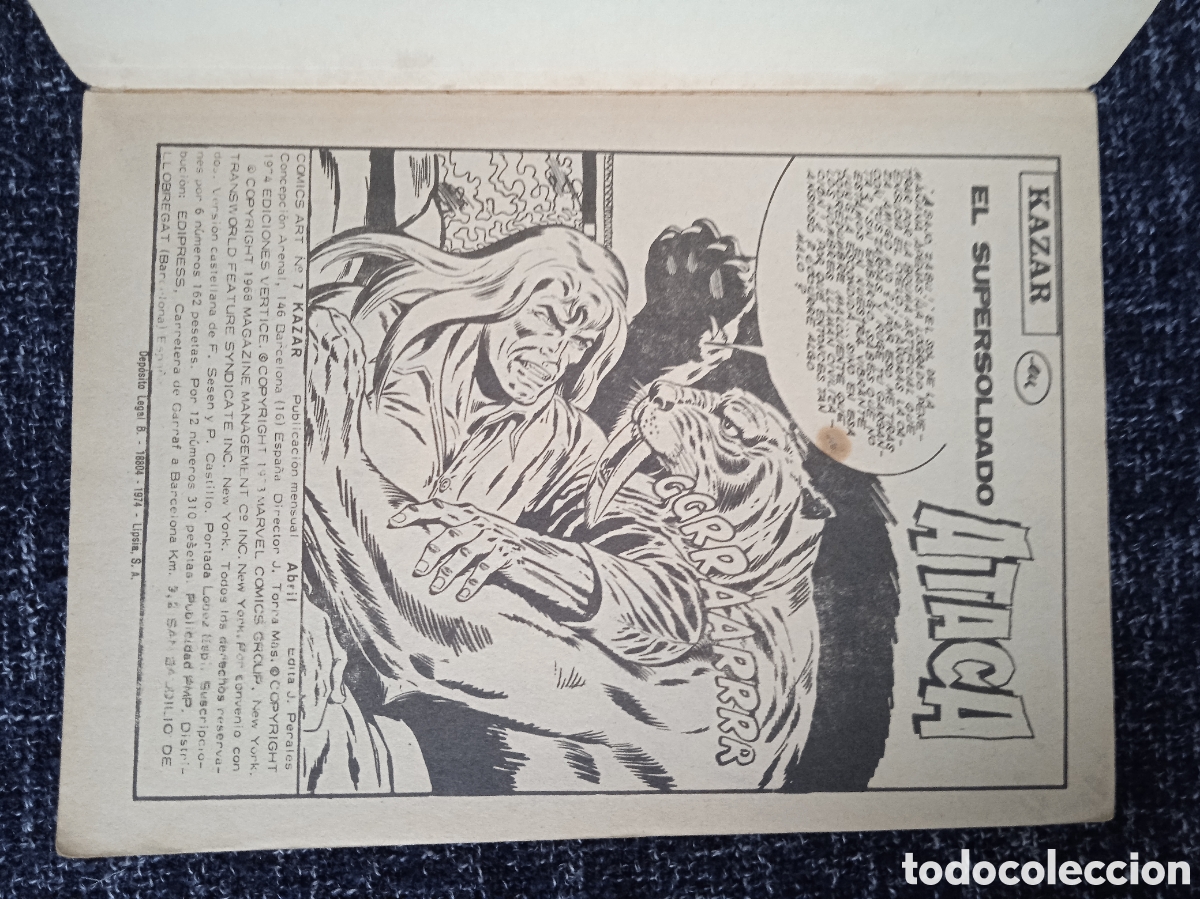 C&oacute;mics: KAZAR VOL 1 N&ordm; 7 - VERTICE -TACO - Foto 2