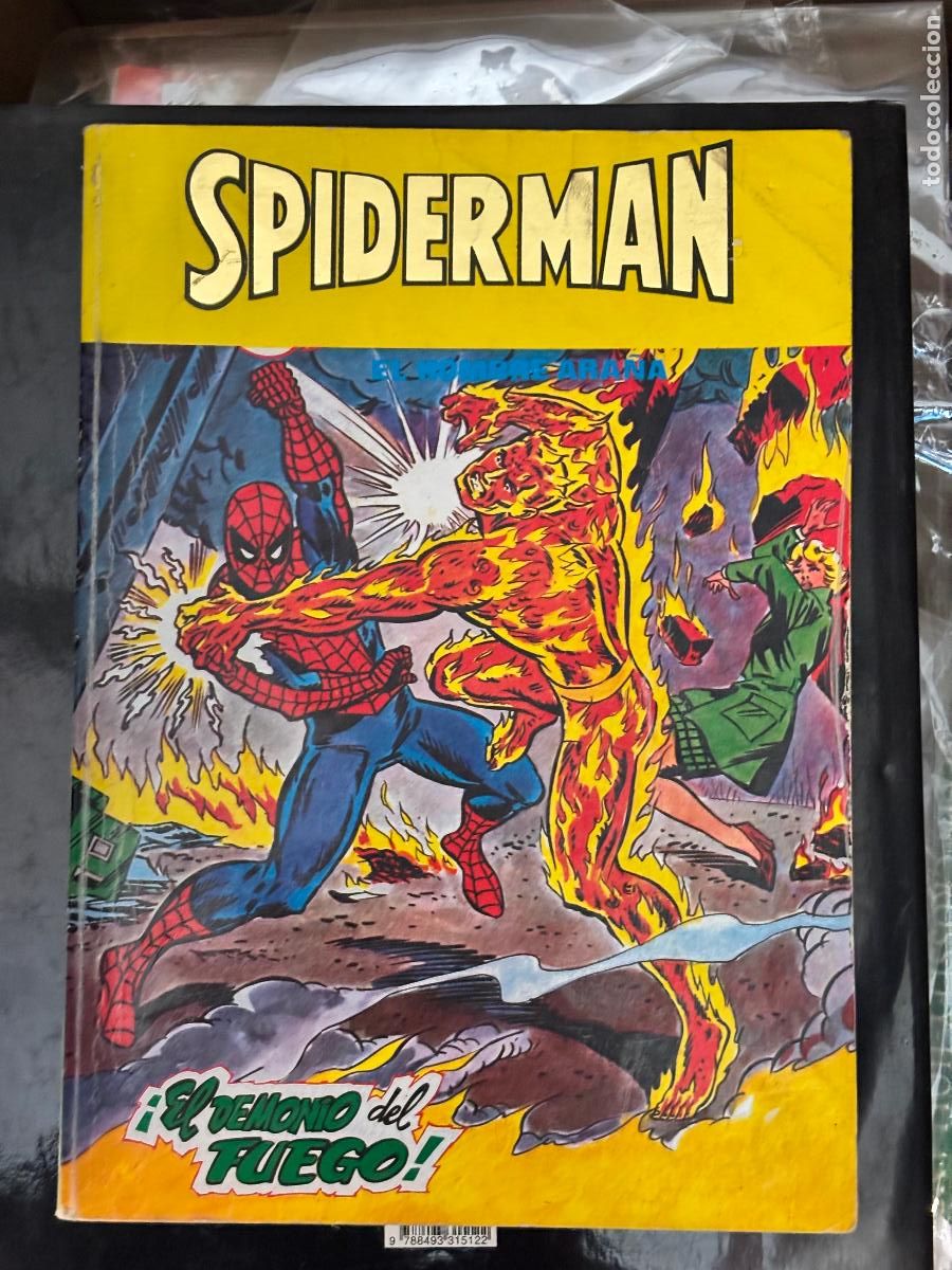 C&oacute;mics: SPIDERMAN VOL.3 RETAPADO #3, EL DEMONIO DEL FUEGO, V&Eacute;RTICE, 1.982