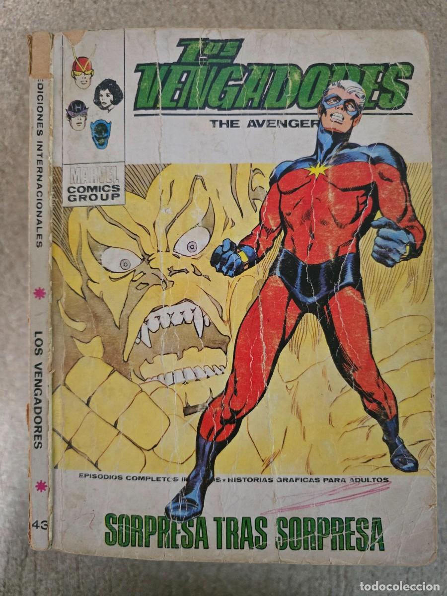 C&oacute;mics: Los Vengadores 43 Vol 1.Vertice.25 ptas.