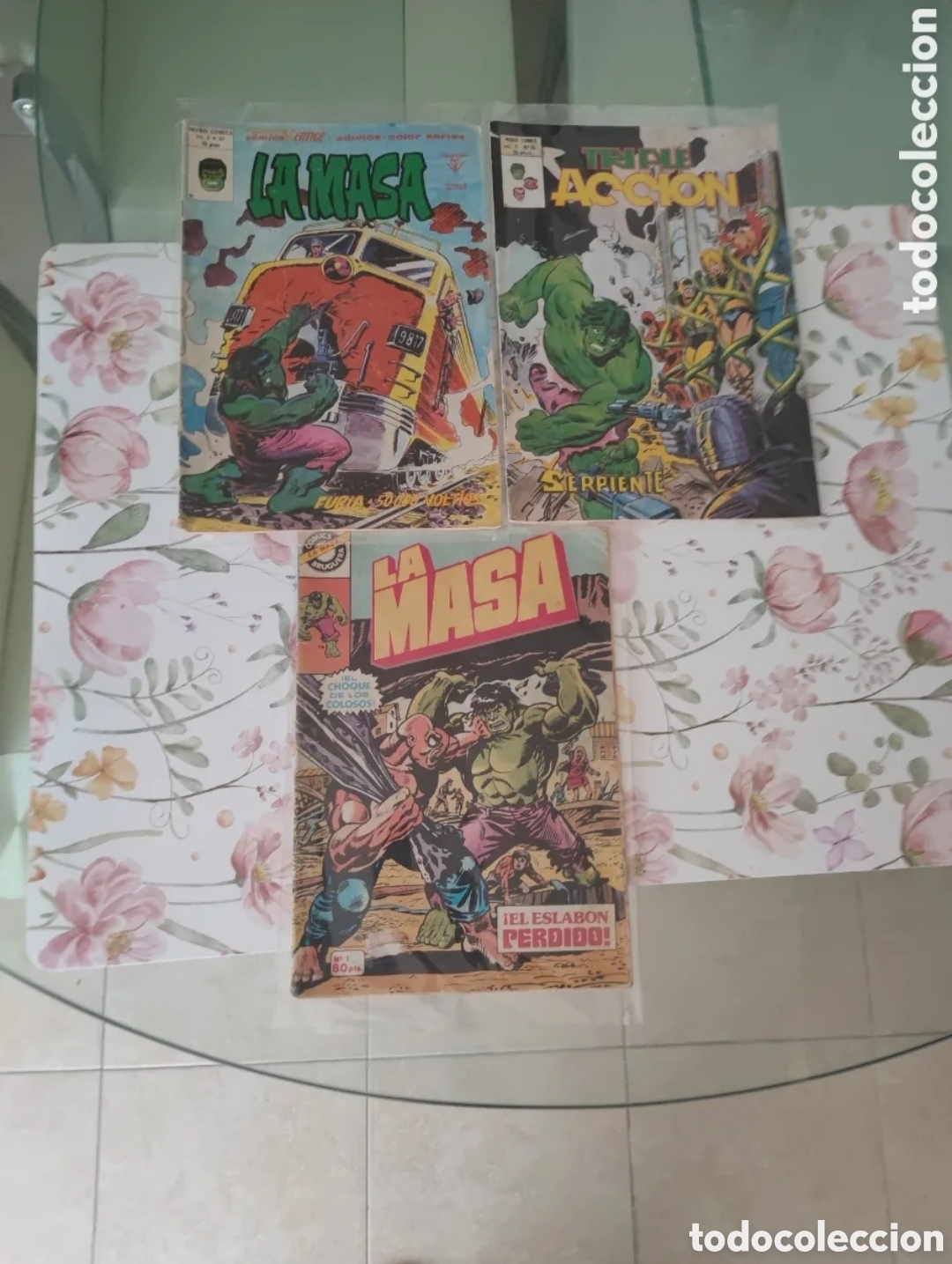 Comics : 3 comics La Masa v&eacute;rtice N. 1 &eacute;l eslab&oacute;n perdido N. 41 furia a 50.000 voltios N.15 la de serpiente