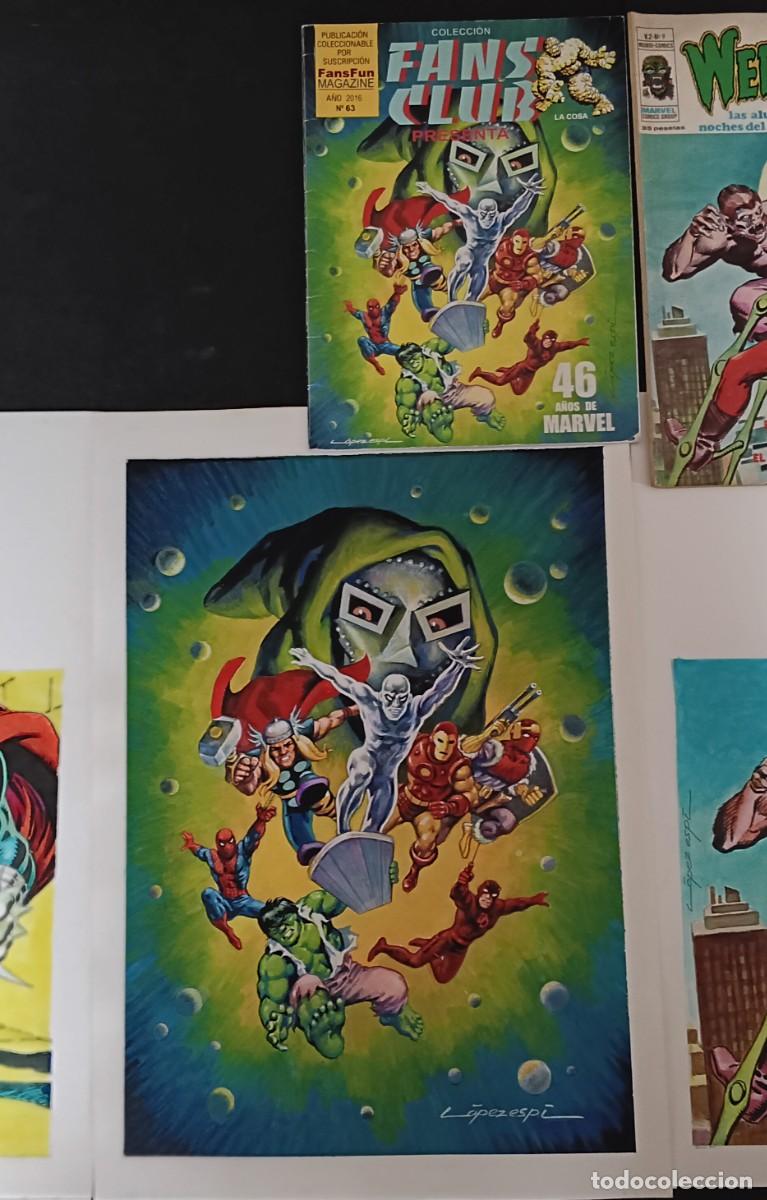 C&oacute;mics: Fans club firmada y portada lopez espi marvel