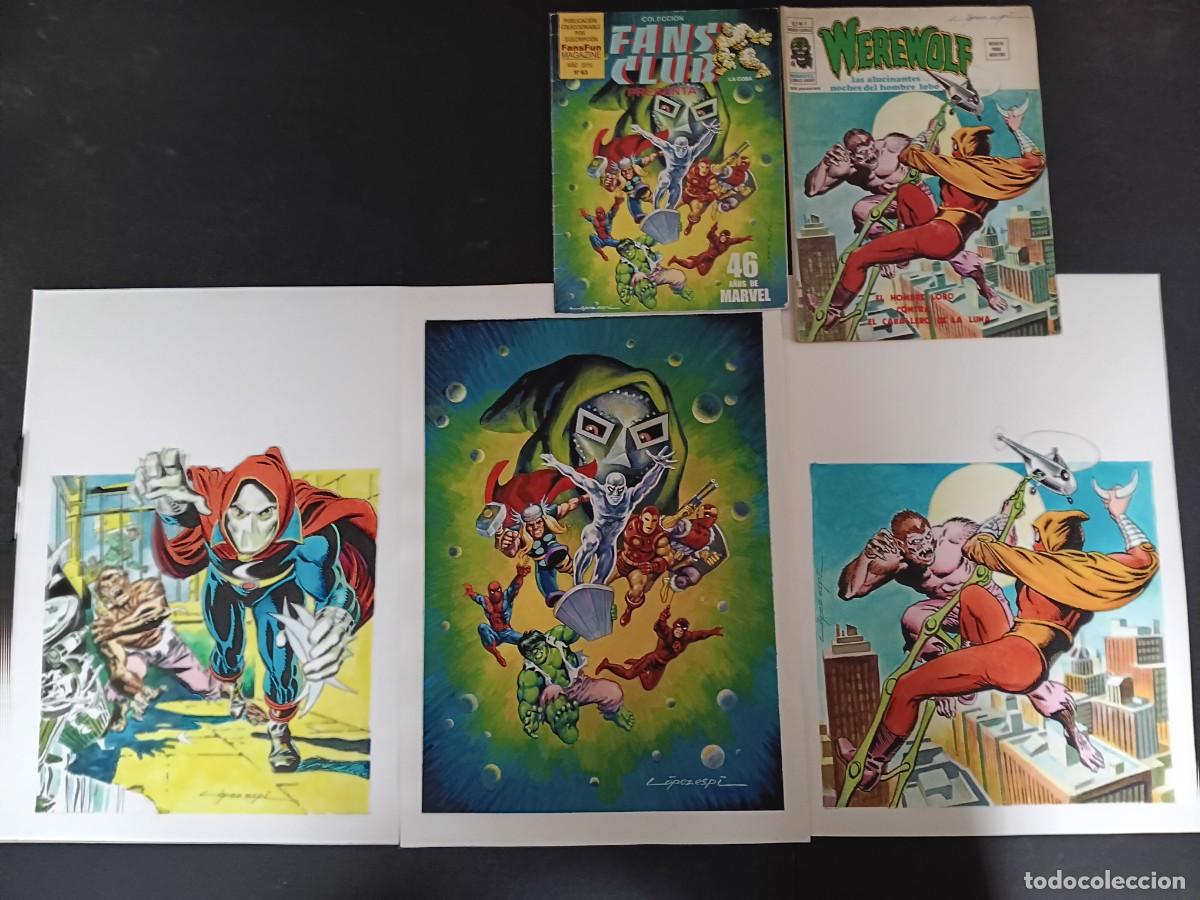 C&oacute;mics: Fans club y vertice 3 encargos portadas lopez espi marvel