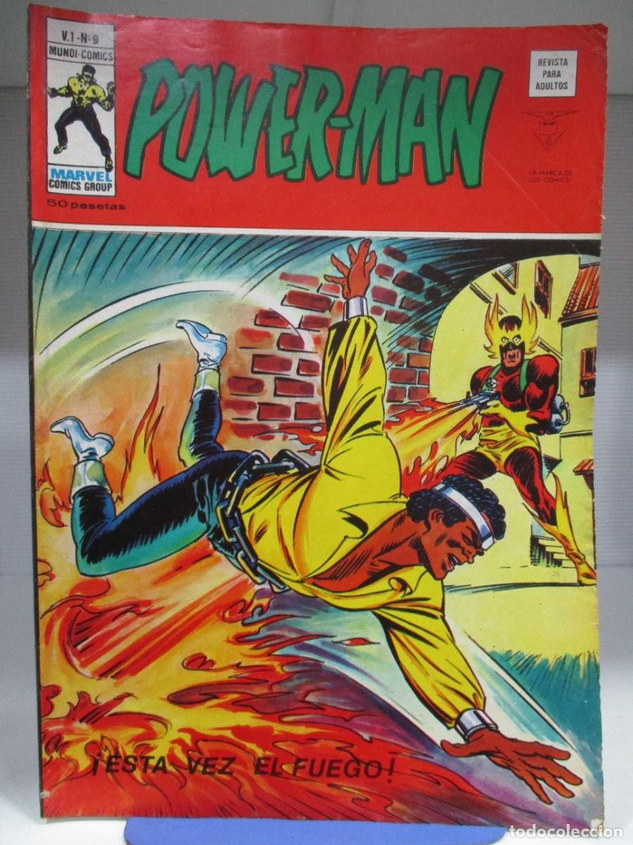 Comics : POWER MAN - ESTA VEZ EL FUEGO - V.1 - VOLUMEN 1 - NUMERO 9- V&Eacute;RTICE - MARVEL