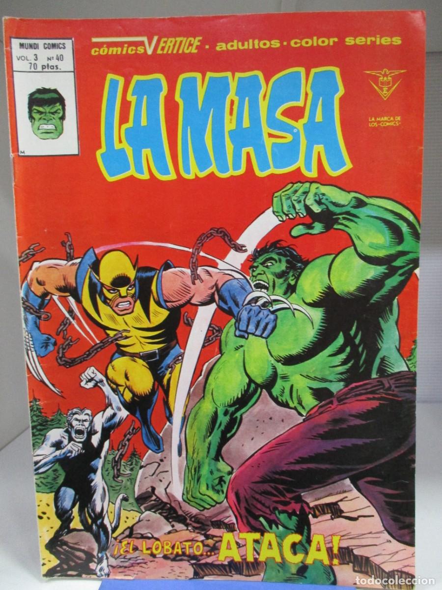 Comics: LA MASA - V.3 - VOLUMEN 3 - ! EL LOBATO ATACA ! - NUMERO 40 - VERTICE / MUNDICOMICS / MARVEL