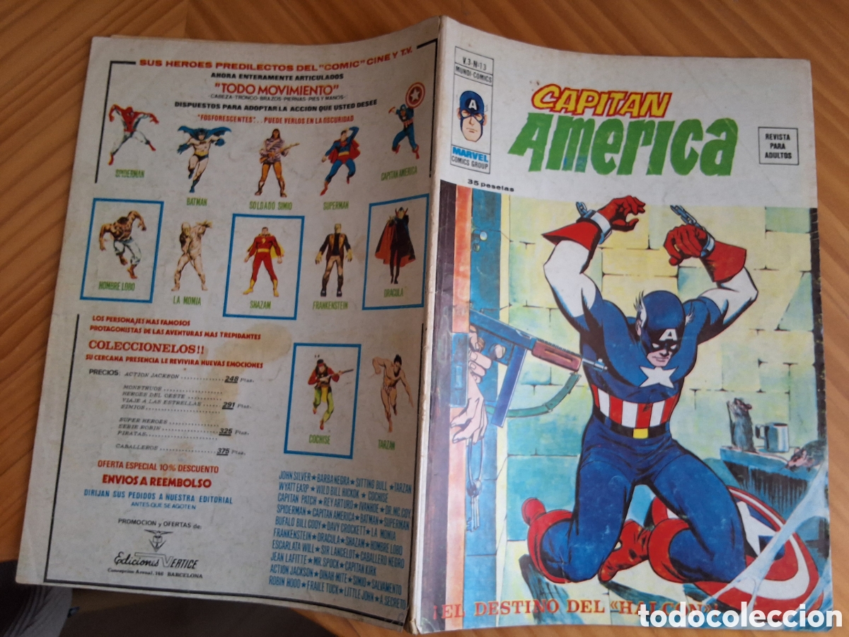 C&oacute;mics: Capitan america vertice mundi comics volumen 3 n&uacute;mero 13