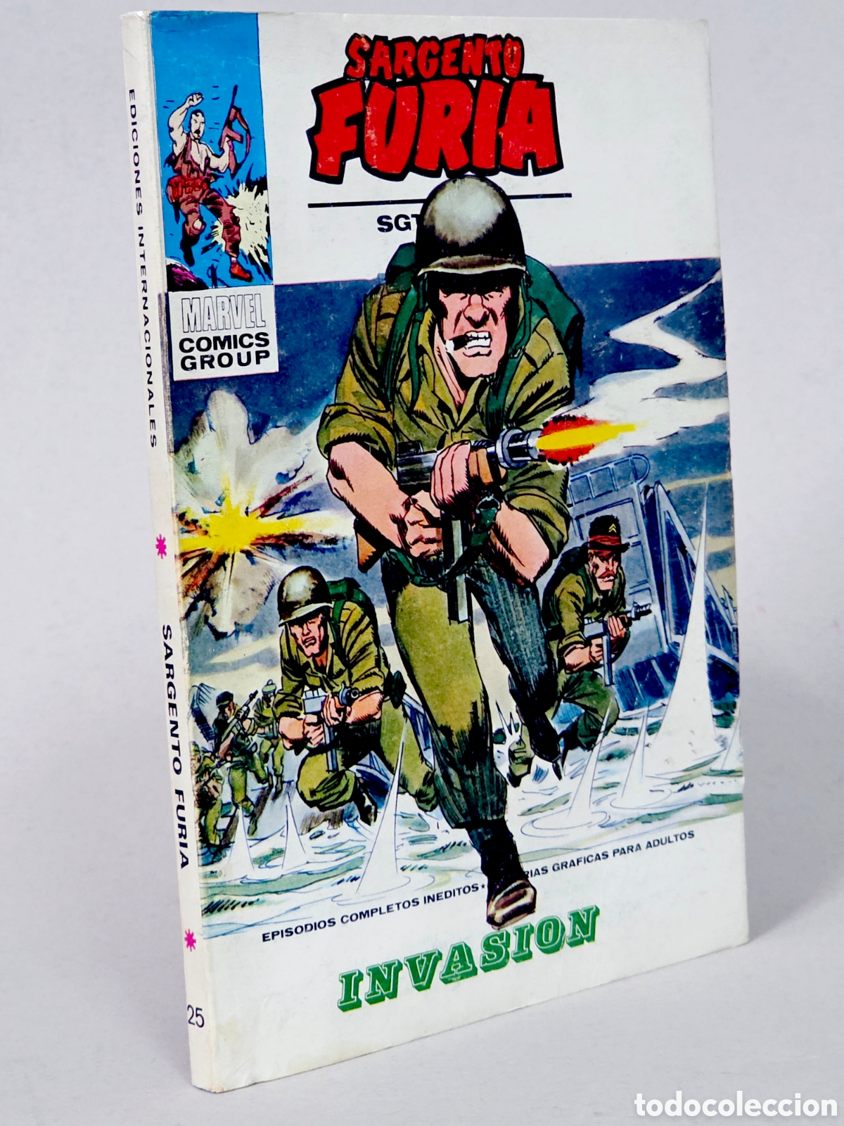 C&oacute;mics: C&Oacute;MIC EXCELENTE SARGENTO FURIA 25 INVASI&Oacute;N VOL.1 LA B&Uacute;SQUEDA DE LOKI VERTICE MARVEL VOLUMEN TACO