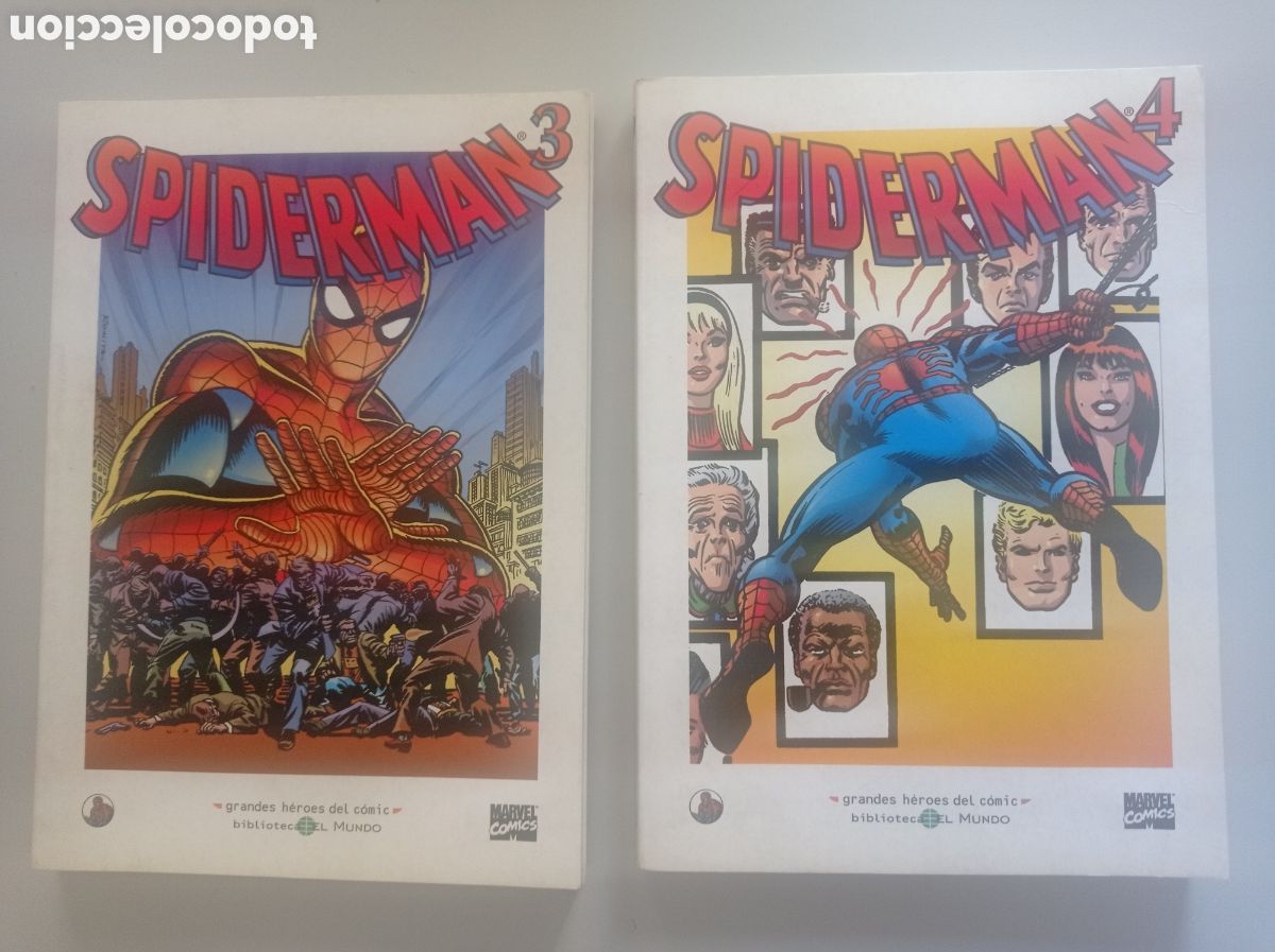 C&oacute;mics: SPIDERMAN. N&ordm; 3 y 4. BIBLIOTECA EL MUNDO. COLECCI&Oacute;N GRANDES H&Eacute;ROES DEL C&Oacute;MIC.