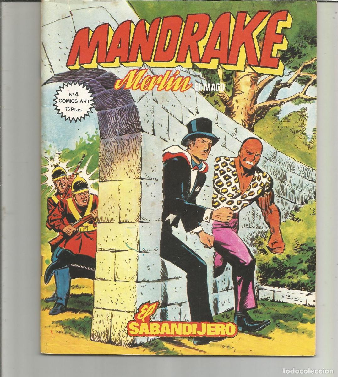 C&oacute;mics: MANDRAKE Merl&iacute;n el MAGO COMICS-ART EDICIONES VERTICE N&ordm; 4