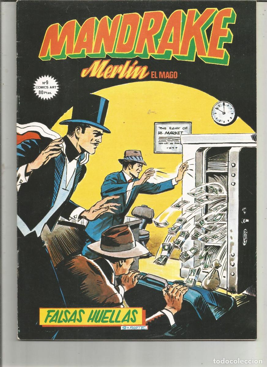C&oacute;mics: MANDRAKE Merl&iacute;n el MAGO COMICS-ART EDICIONES VERTICE N&ordm; 9 - Foto 1