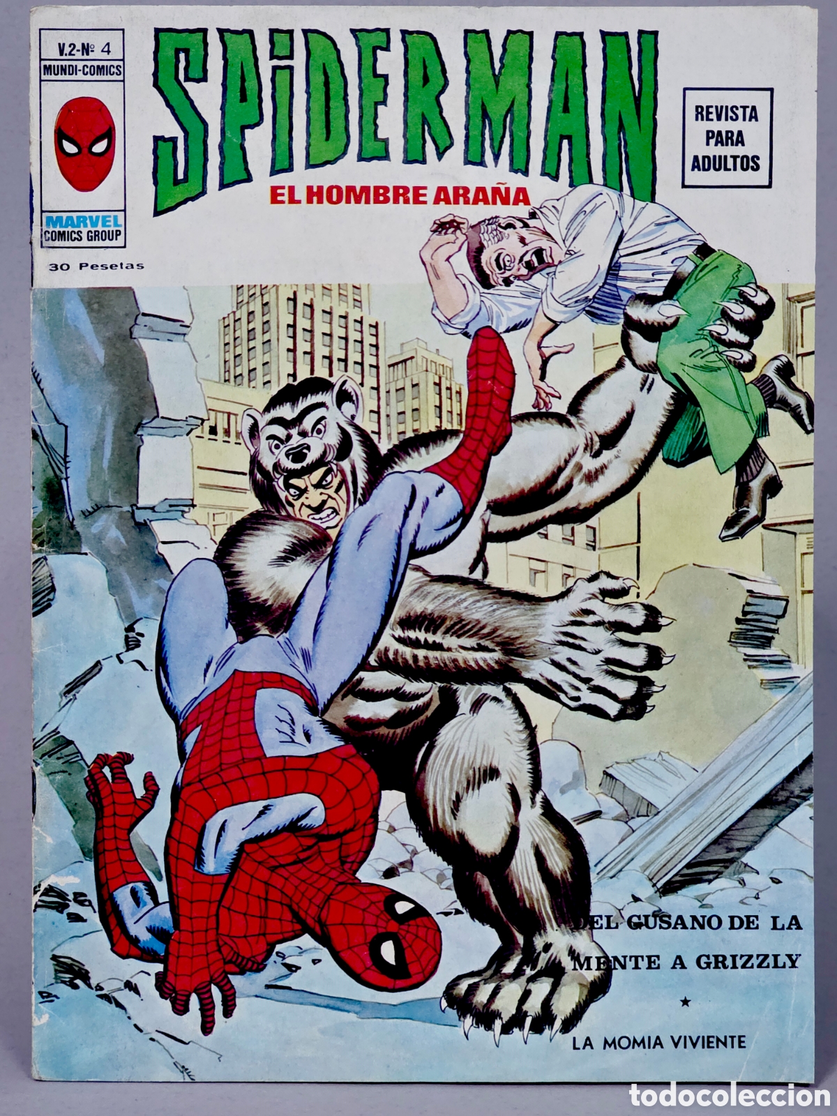 C&oacute;mics: C&Oacute;MIC SPIDERMAN 4 GUSANO GRIZZLY VOL.2 VERTICE MARVEL (SPIDER-MAN) VOLUMEN MUY BUEN ESTADO