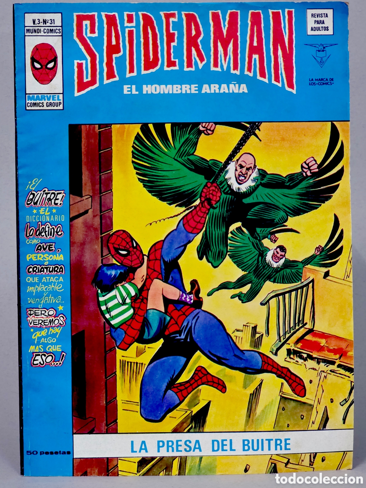 C&oacute;mics: C&Oacute;MIC SPIDERMAN 31 LA PRESA DEL BUITRE VOL.3 VERTICE MARVEL (SPIDER-MAN) VOLUMEN MUY BUEN ESTADO