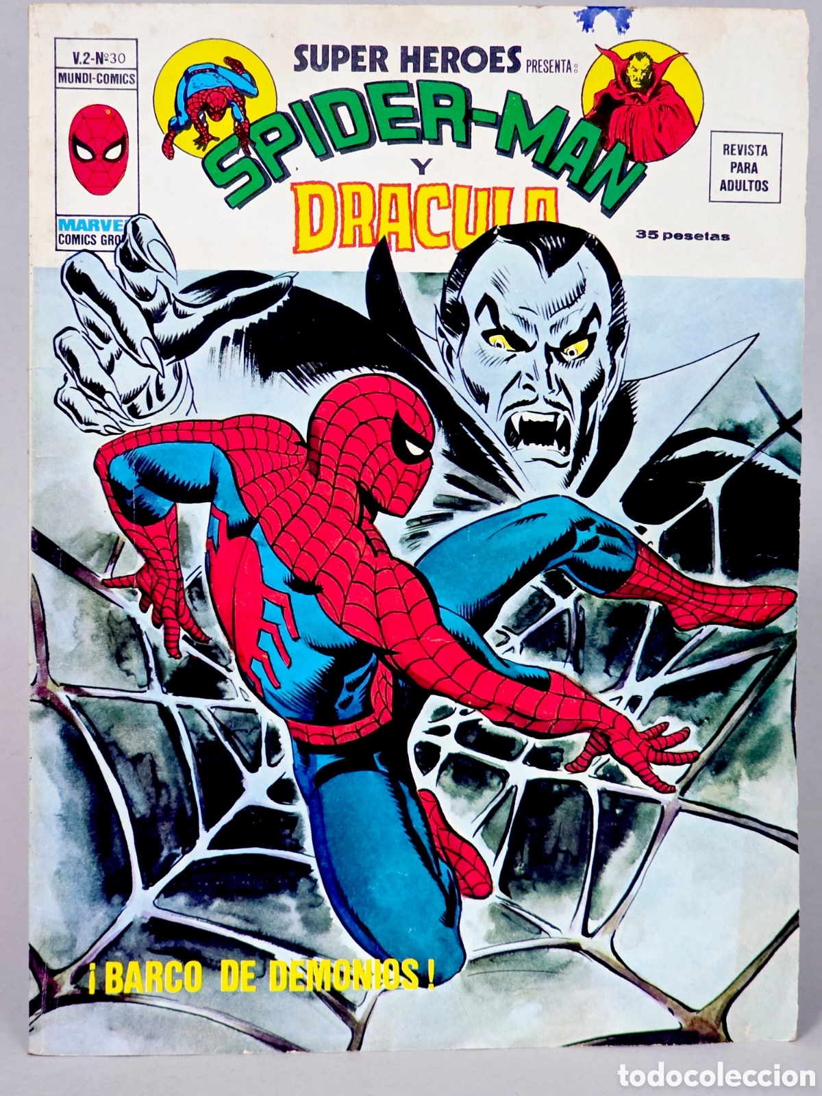 C&oacute;mics: C&Oacute;MIC SUPER H&Eacute;ROES 30 SPIDERMAN Y DR&Aacute;CULA VOL.2 VERTICE MARVEL VOLUMEN MUY BUEN ESTADO