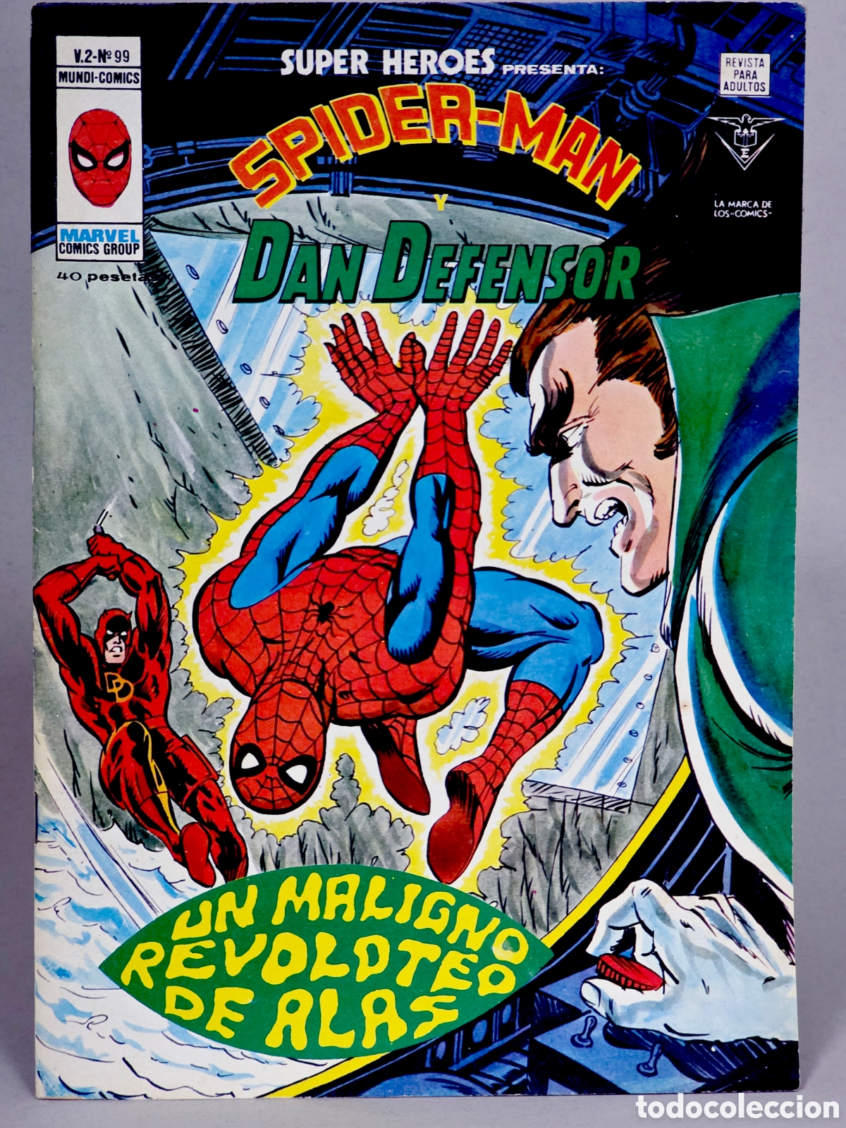 C&oacute;mics: C&Oacute;MIC SUPER H&Eacute;ROES 99 SPIDERMAN Y DAN DEFENSOR VOL.2 VERTICE MARVEL VOLUMEN MUY BUEN ESTADO
