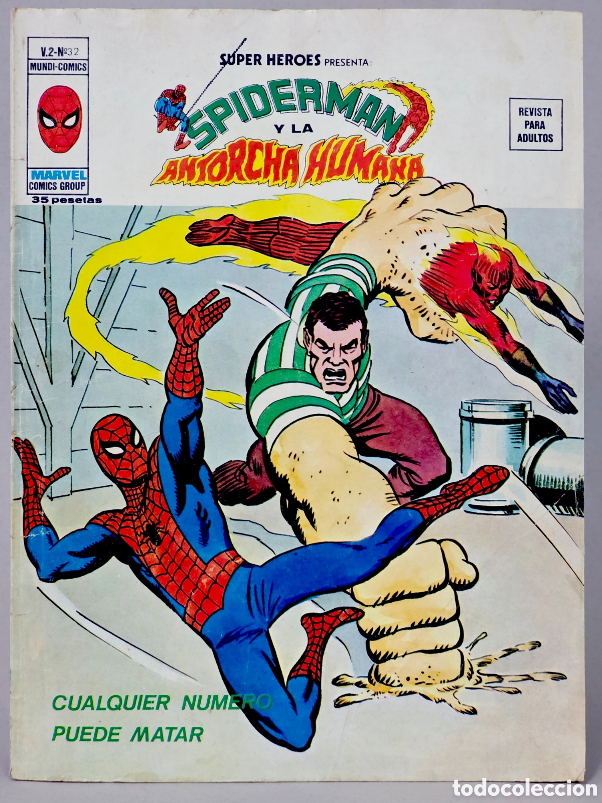 C&oacute;mics: C&Oacute;MIC SUPER H&Eacute;ROES 99 SPIDERMAN Y ANTORCHA HUMANA VOL.2 VERTICE MARVEL VOLUMEN BUEN ESTADO