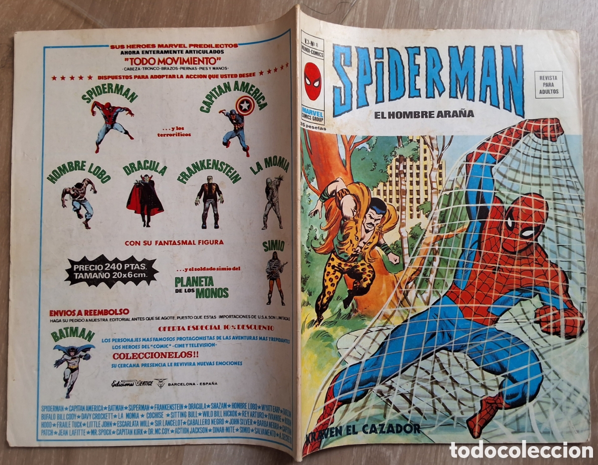 C&oacute;mics: Spiderman vertice comic mundi comics volumen 3 n&uacute;mero 8 - Foto 1