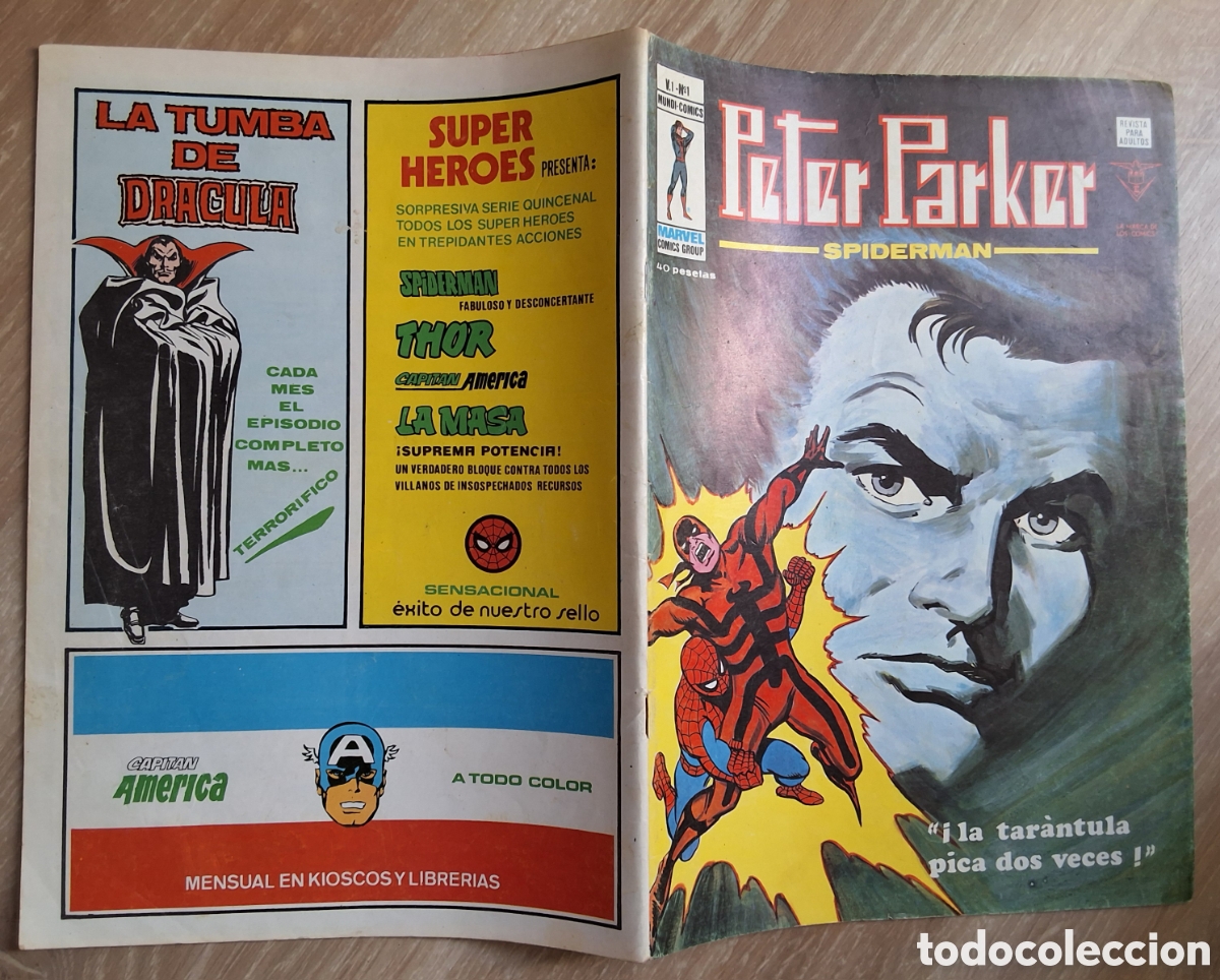 C&oacute;mics: Peter parker spiderman vertice mundi comics numero 1