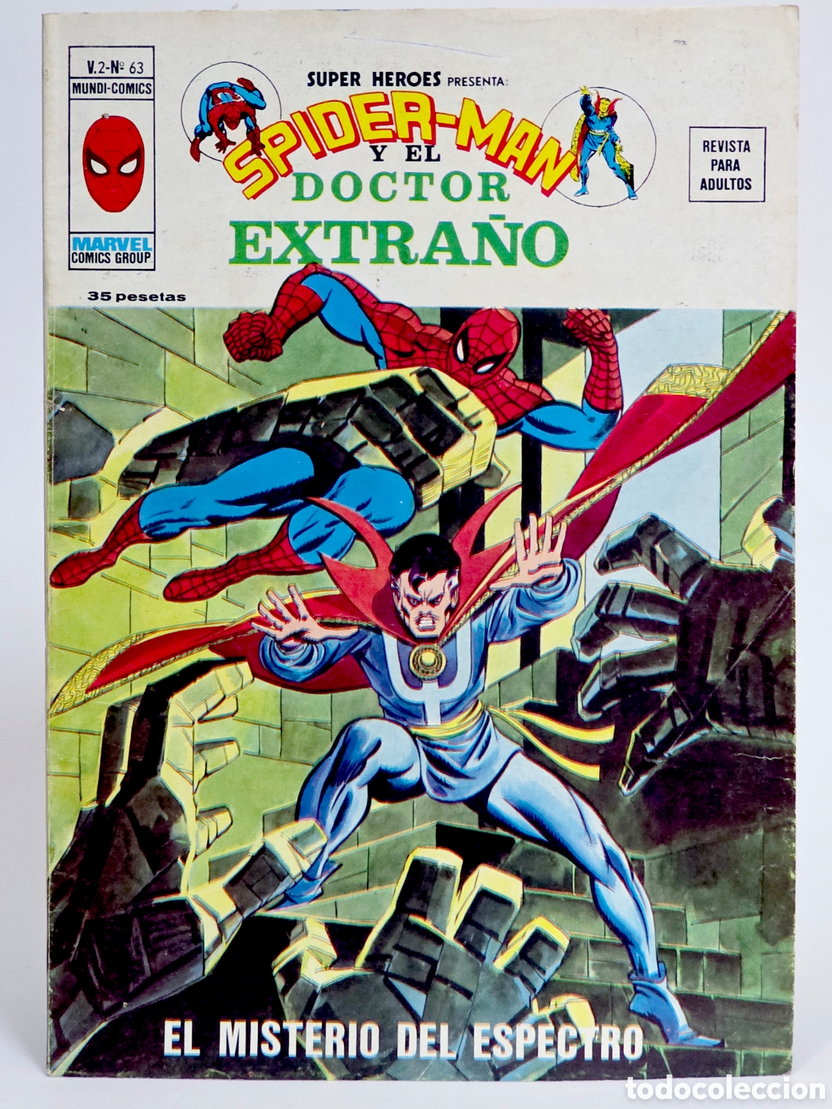 C&oacute;mics: C&Oacute;MIC SUPER H&Eacute;ROES 63 SPIDERMAN Y DOCTOR EXTRA&Ntilde;O VERTICE MARVEL MUY BUEN ESTADO
