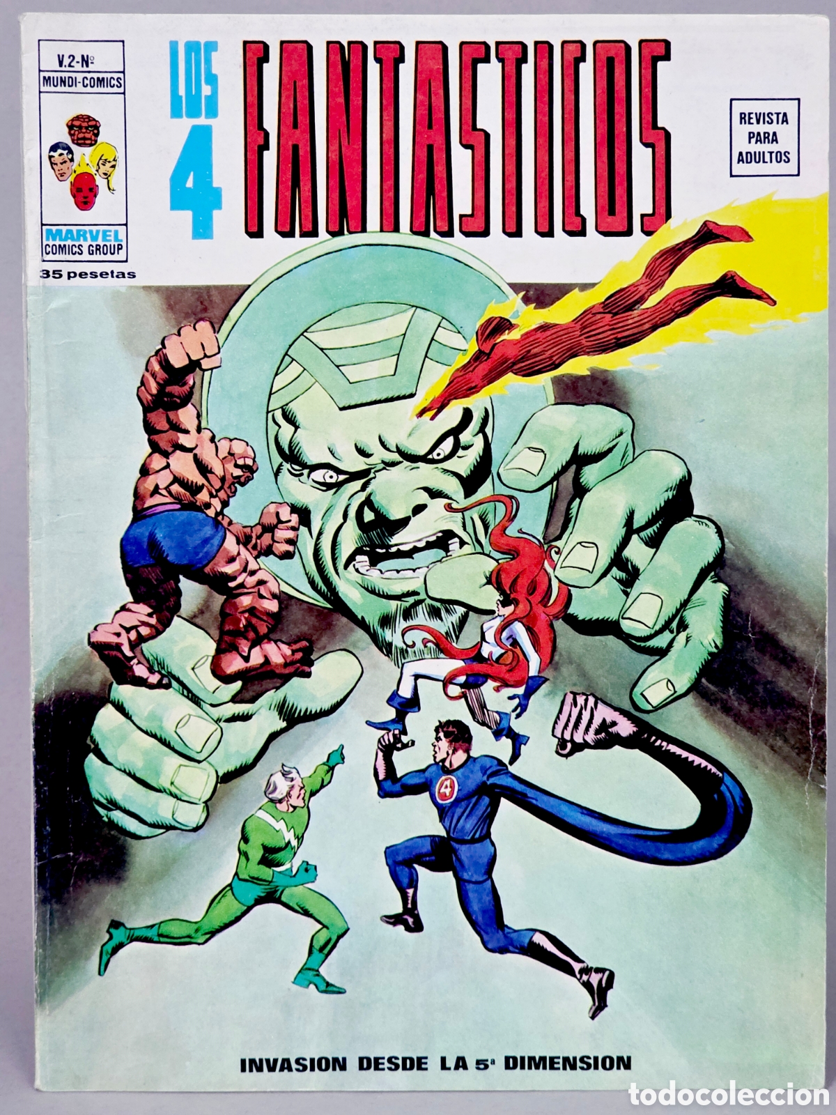 C&oacute;mics: C&Oacute;MIC EXCELENTE LOS 4 FANTASTICOS 12 INVASI&Oacute;N DESDE LA DIMENSI&Oacute;N VOL.2 VERTICE VOLUMEN MARVEL