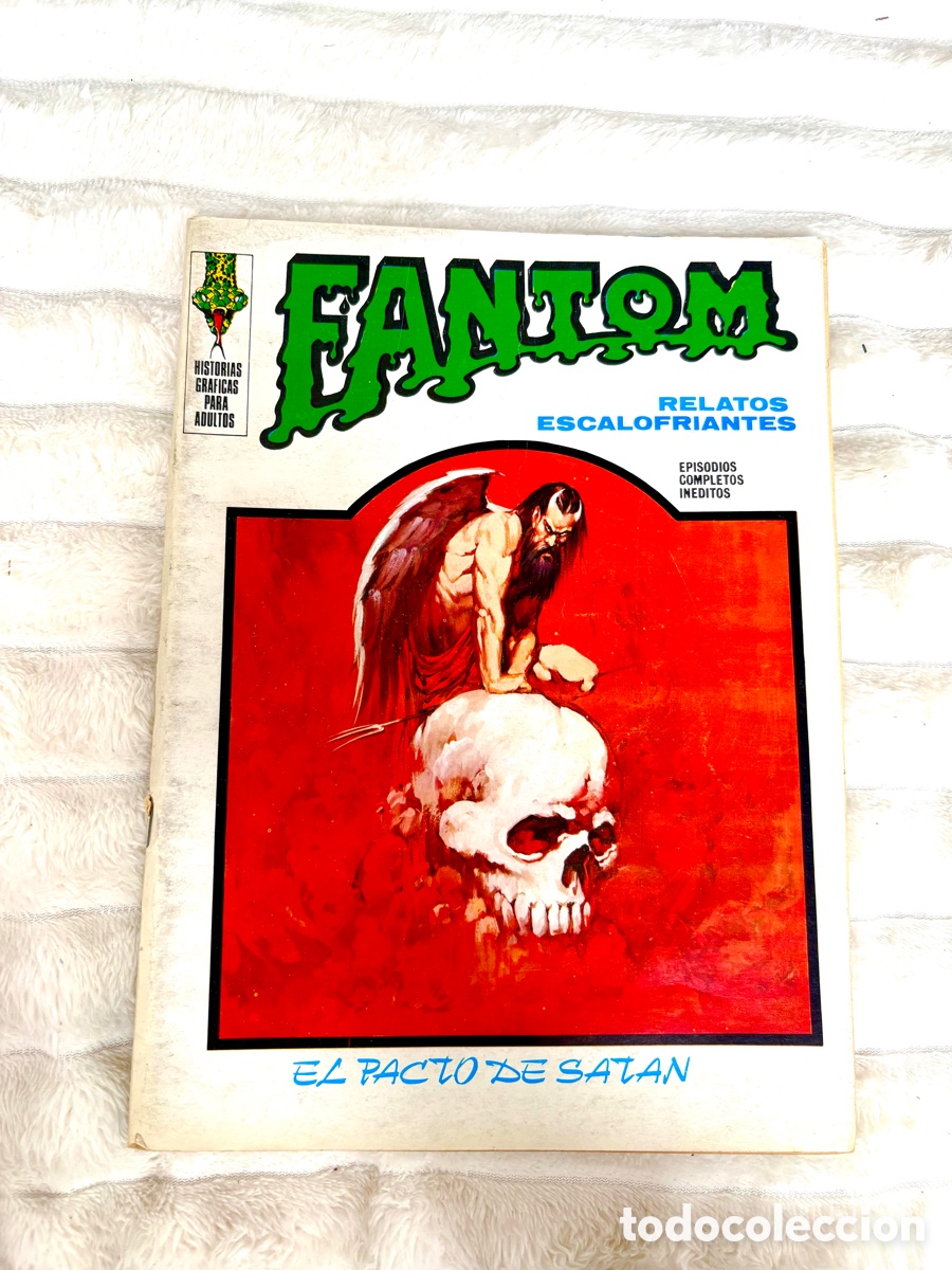 C&oacute;mics: C&oacute;mic Fantom N&ordm; 26 Vol. 1 - El Pacto de Sat&aacute;n - Ediciones V&eacute;rtice (1972) Terror Vintage