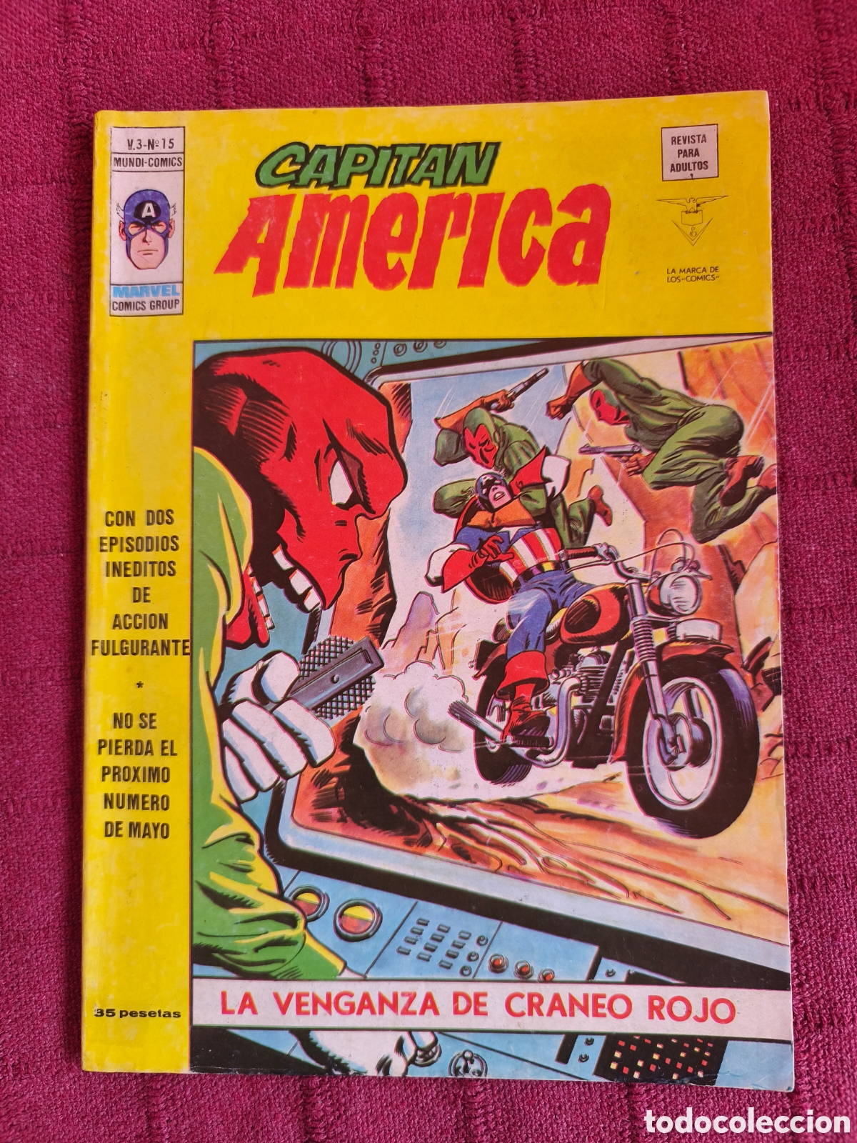 C&oacute;mics: CAPITAN AMERICA 15 MUNDI COMICS LA VENGANZA DE CRANEO ROJO - SUPERH&Eacute;ROE DE LOS VENGADORES - VERTICE