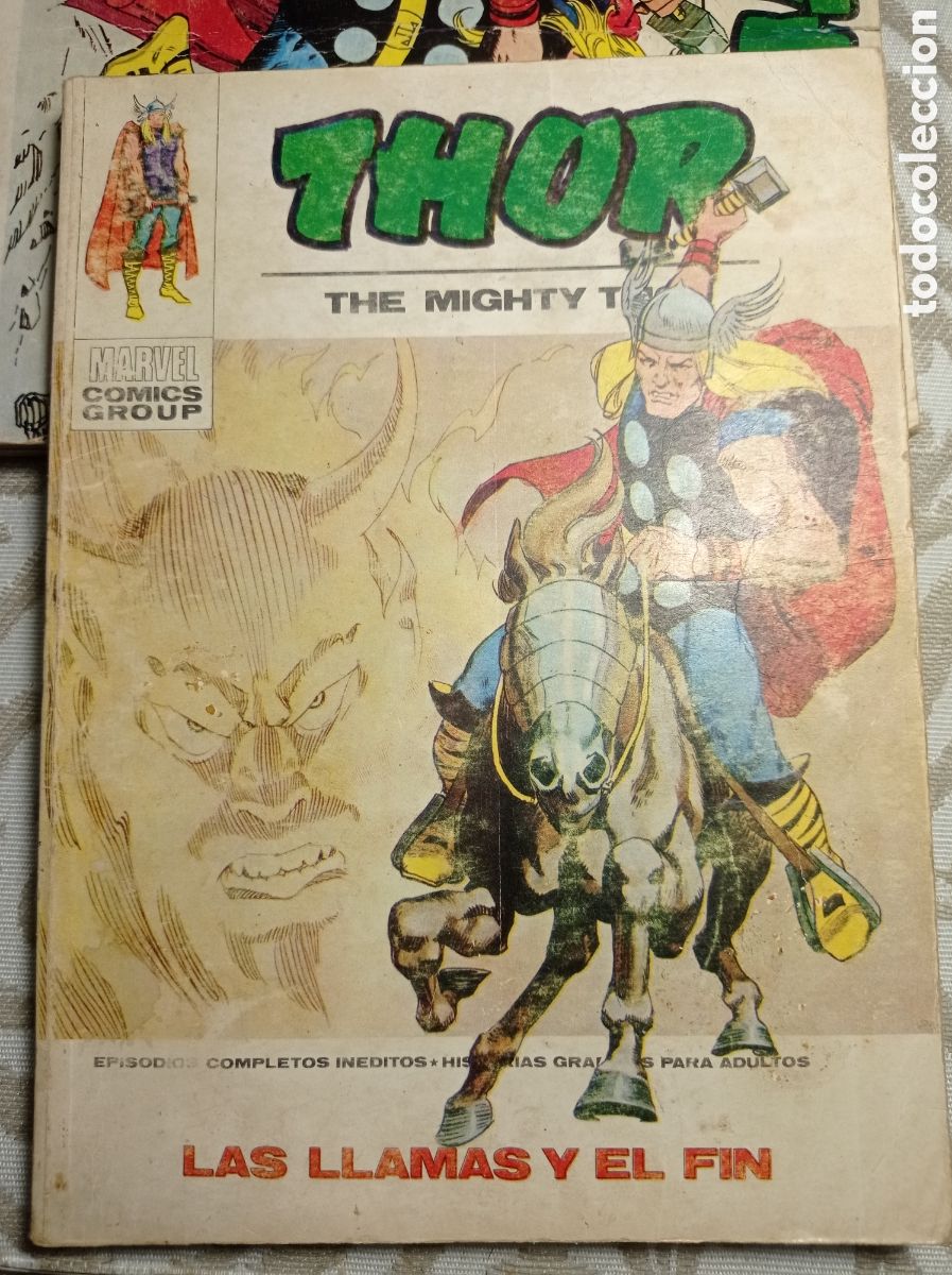 C&oacute;mics: THOR. LAS LLAMAS Y EL FIN. VOL. 1 N&ordm; 34. EDITORIAL V&Eacute;RTICE - Foto 1