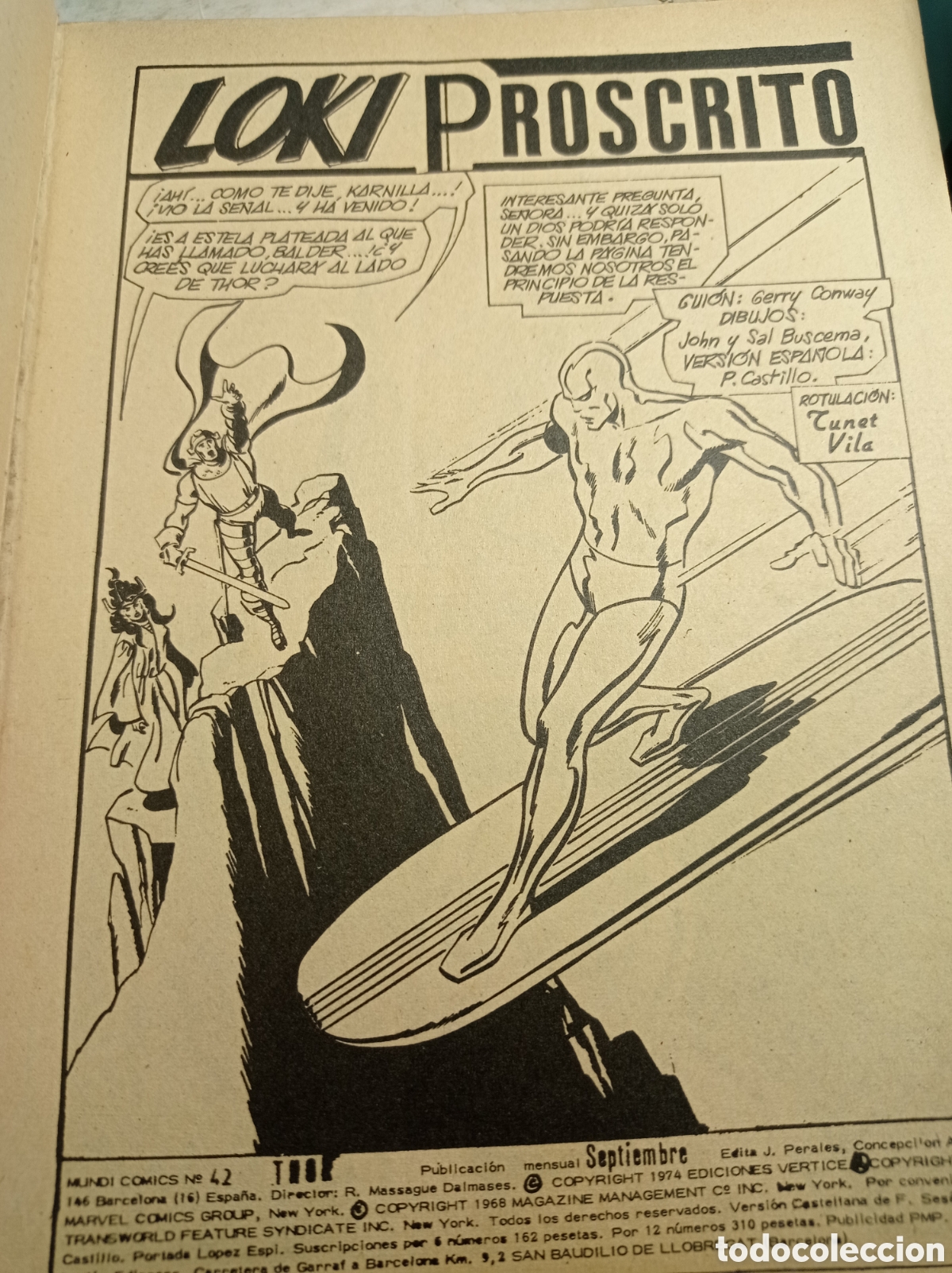 C&oacute;mics: THOR. LOKI PROSCRITO. VOL. 1 N&ordm; 42. - Foto 2