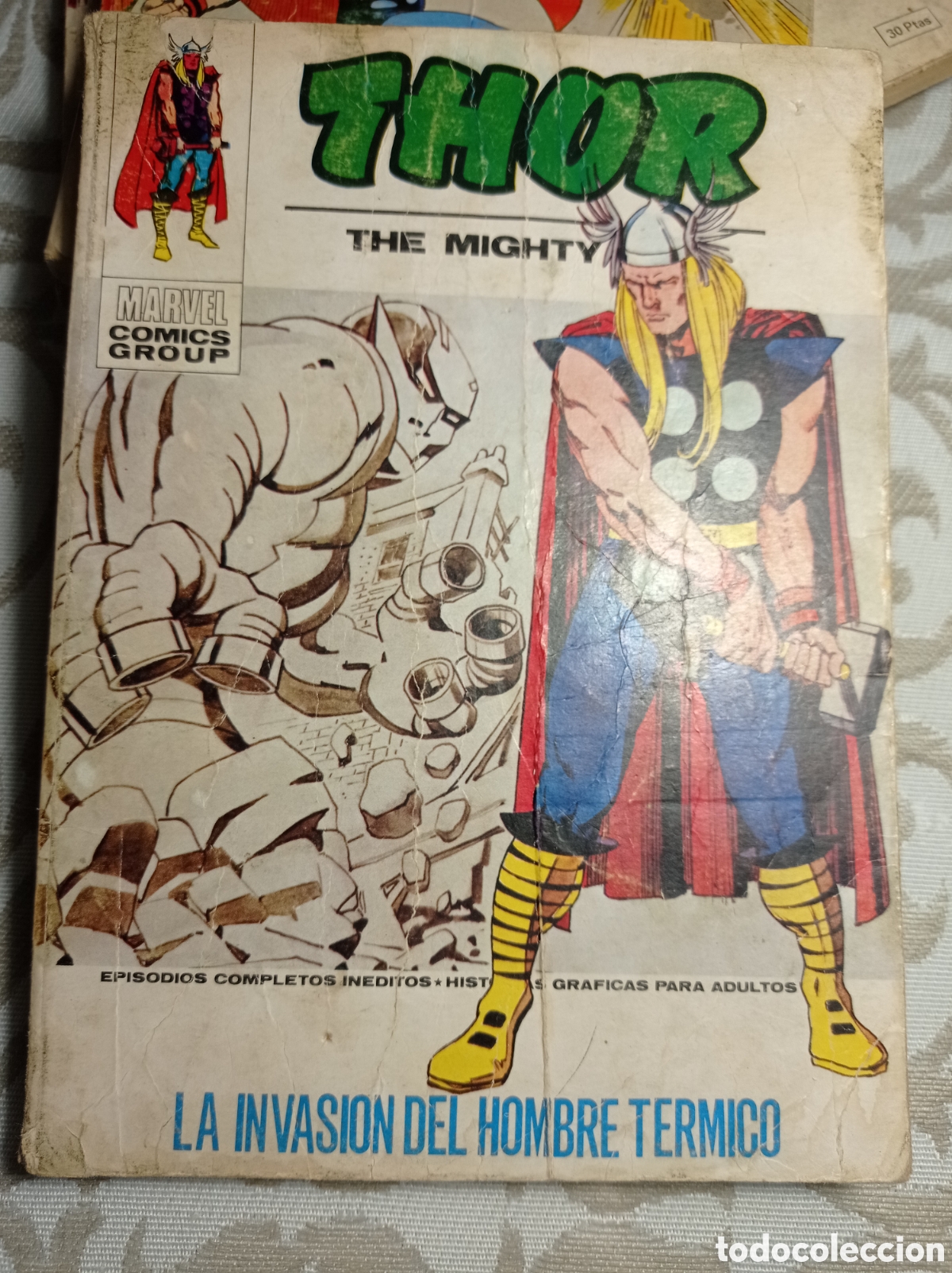 C&oacute;mics: THOR. LA INVASI&Oacute;N DEL HOMBRE T&Eacute;RMICO. VOL. 1. N&ordm; 30. EDITORIAL V&Eacute;RTICE.