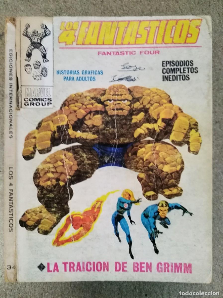 Comics: Los 4 Fantasticos 34 .Vol.1. Vertice. 25 Ptas