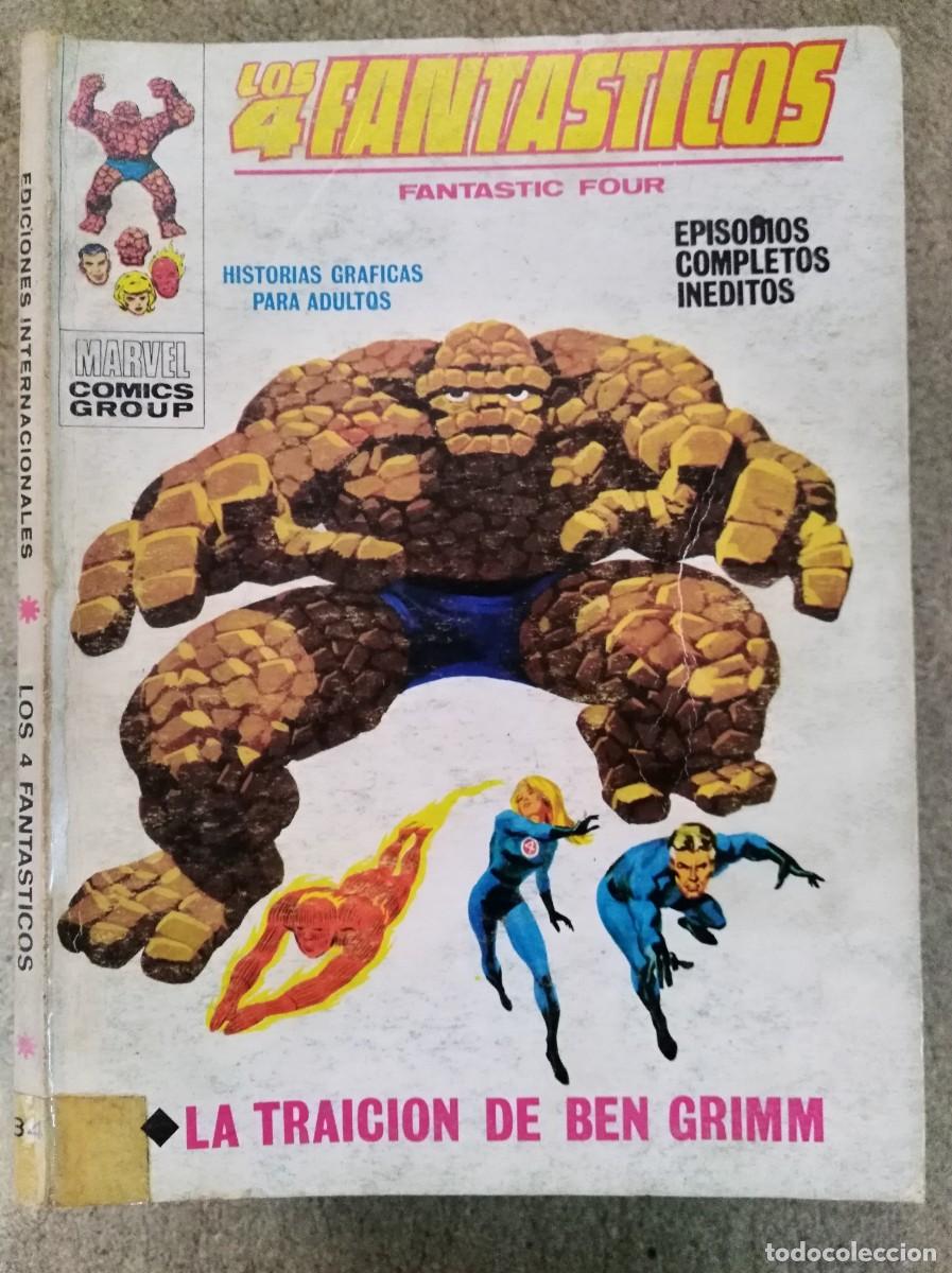 C&oacute;mics: Los 4 Fantasticos 34 .Vol.1. Vertice. 25 Ptas