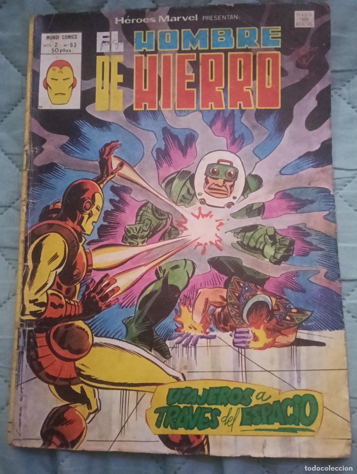 C&oacute;mics: EL HOMBRE DE HIERRO - V.2 - N&ordm; 63 - MUNDI-COMICS