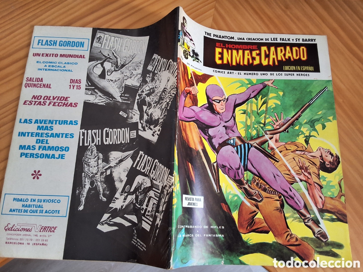 C&oacute;mics: El hombre enmascarado comic n&uacute;mero 15 a&ntilde;o 1974 edita vertice