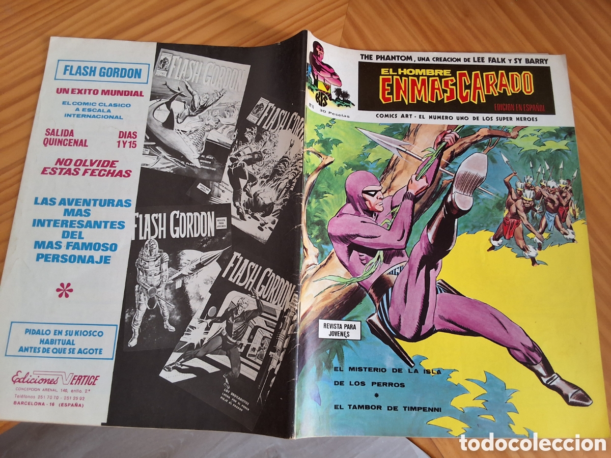 C&oacute;mics: El hombre enmascarado comic n&uacute;mero 16 a&ntilde;o 1974/11 edita vertice