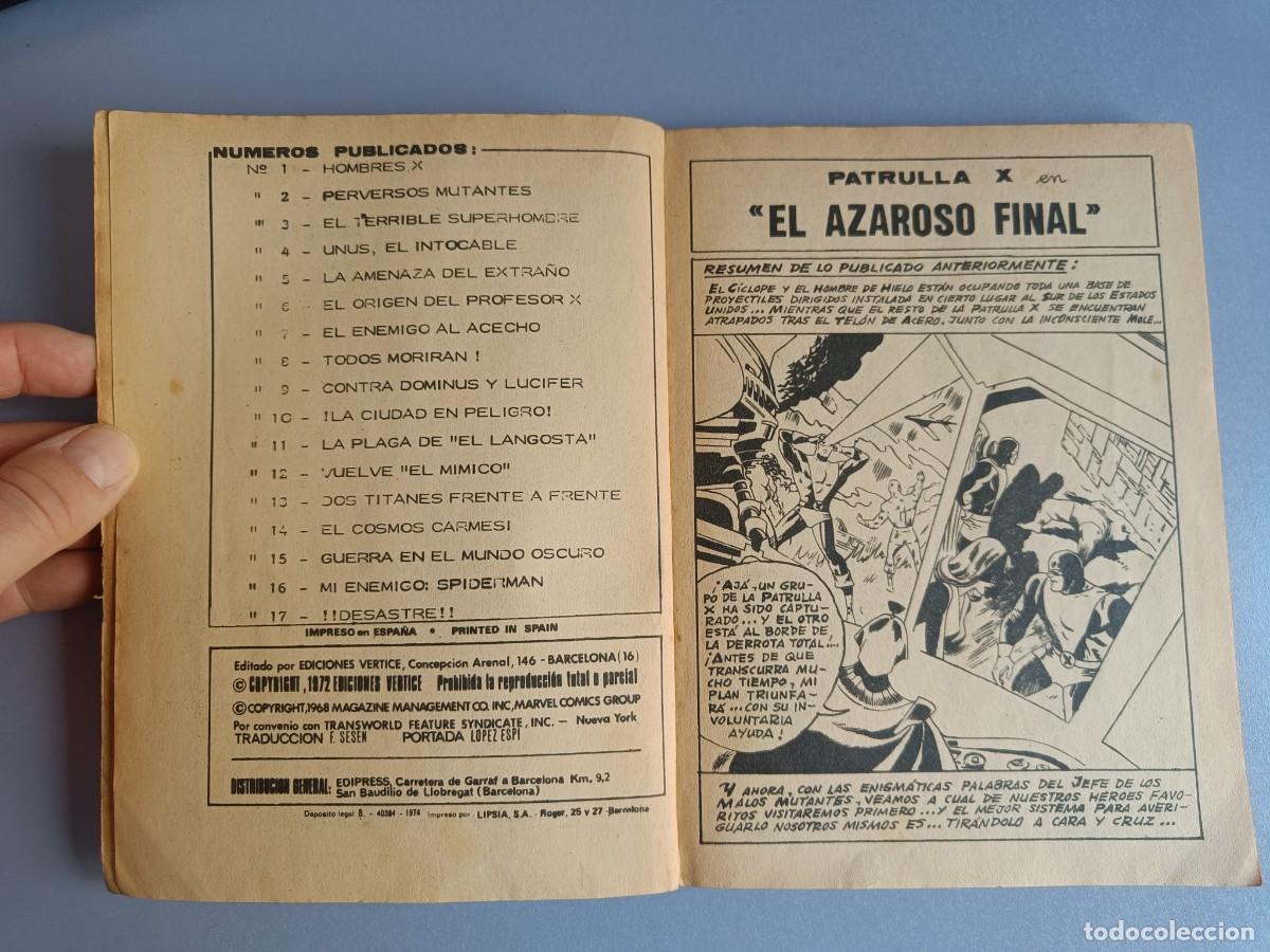 C&oacute;mics: PATRULLA X (1971, VERTICE) &middot; 18 &middot; AZOROSO FINAL - Foto 2