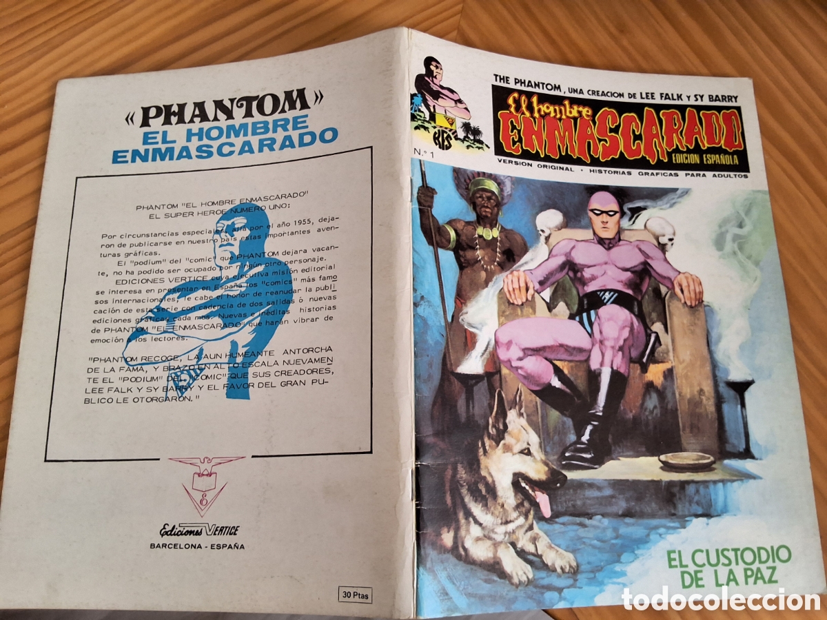 C&oacute;mics: El hombre enmascarado comic n&uacute;mero 1 a&ntilde;o 1973 edita vertice