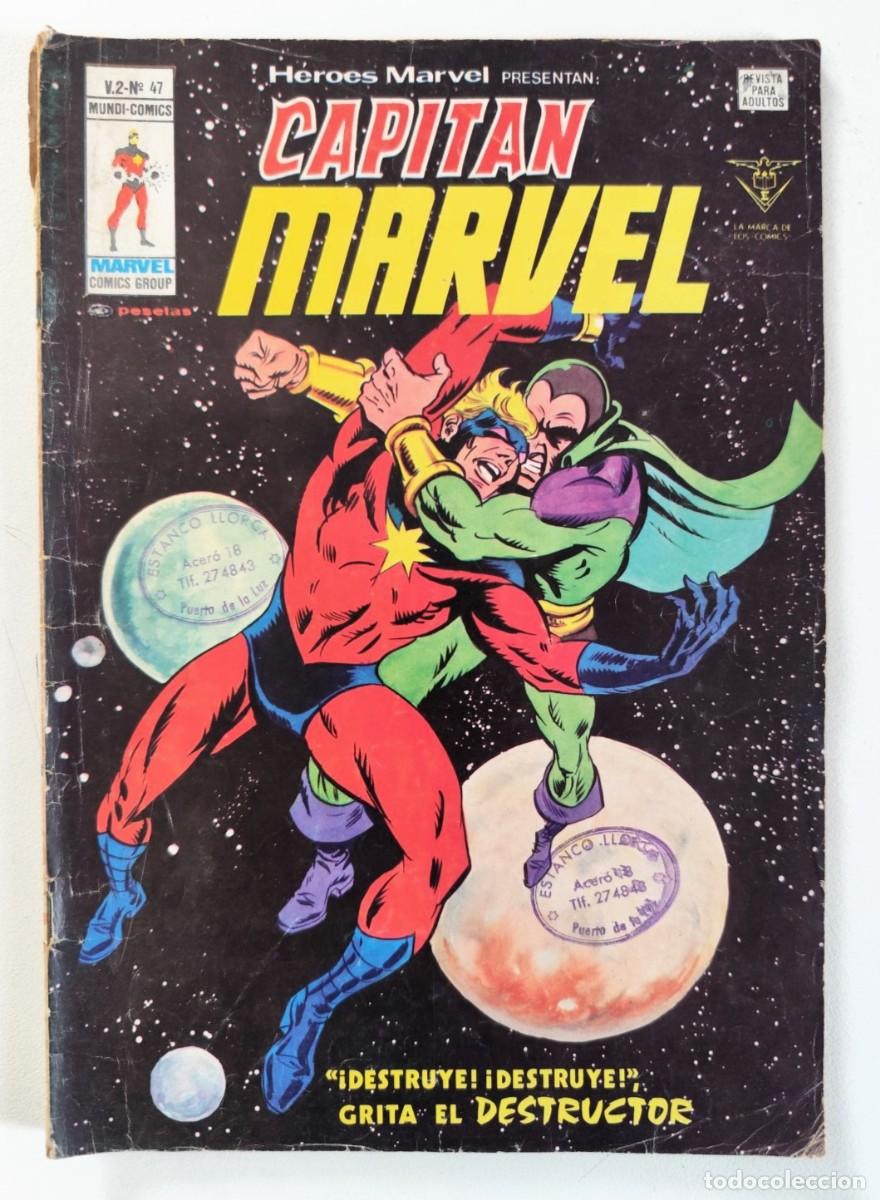 C&oacute;mics: H&Eacute;ROES MARVEL Vol.2 # 47 - CAPIT&Aacute;N MARVEL ~ V&Eacute;RTICE (1979)