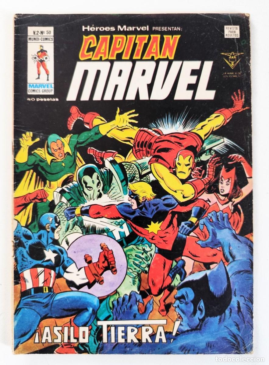 C&oacute;mics: H&Eacute;ROES MARVEL Vol.2 # 50 - CAPIT&Aacute;N MARVEL ~ V&Eacute;RTICE (1979) - Foto 1