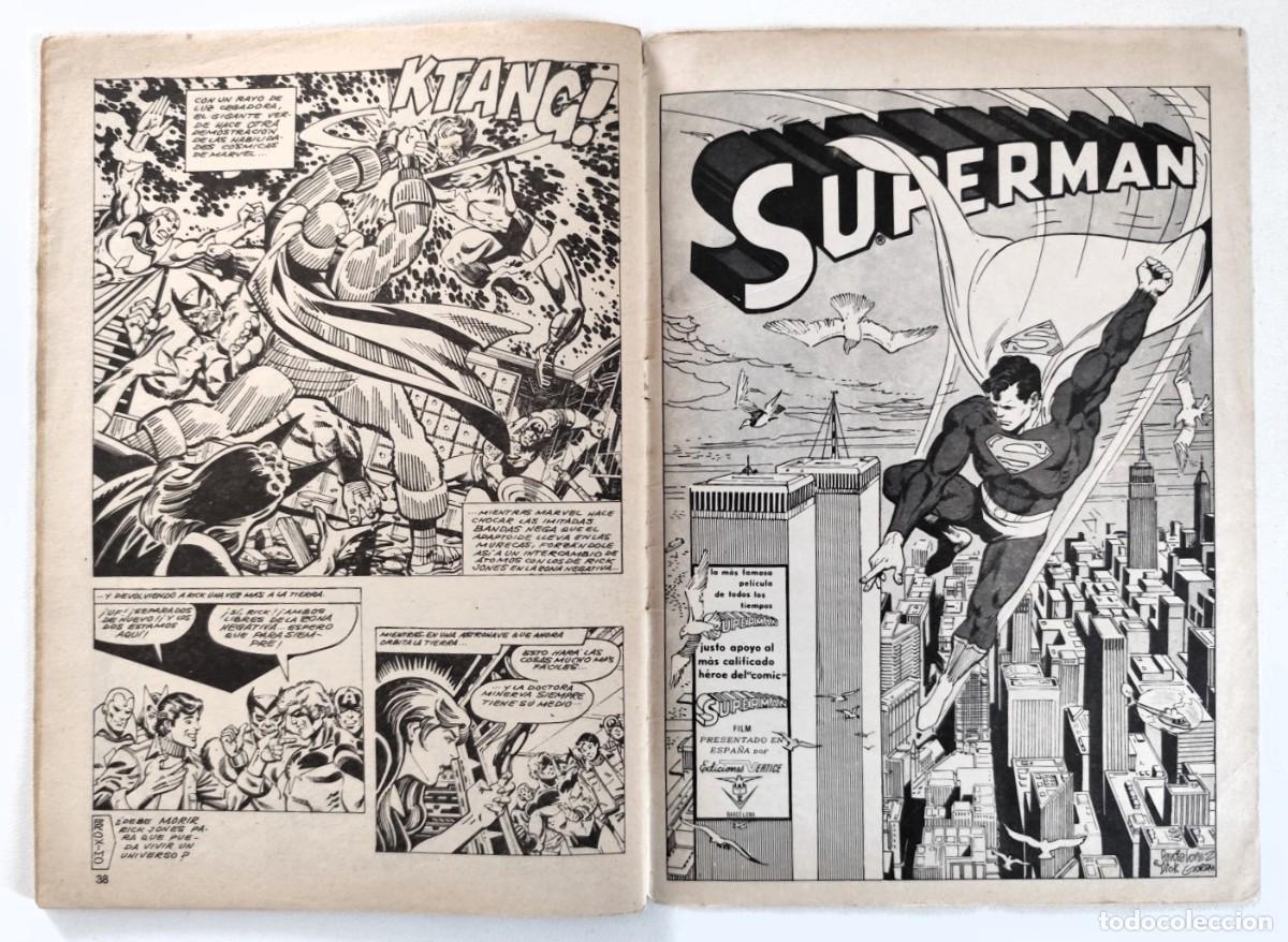 C&oacute;mics: H&Eacute;ROES MARVEL Vol.2 # 50 - CAPIT&Aacute;N MARVEL ~ V&Eacute;RTICE (1979) - Foto 4