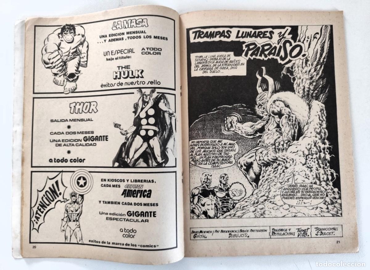 C&oacute;mics: H&Eacute;ROES MARVEL Vol.2 # 59 - CAPIT&Aacute;N MARVEL ~ V&Eacute;RTICE (1980) - Foto 3