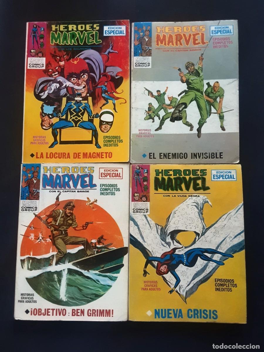 C&oacute;mics: HEROES MARVEL # EDIC VERTICE # PORTADAS LOPEZ ESPI # LOTE 8 NUMEROS # ADAPTACION MARVEL COMICS