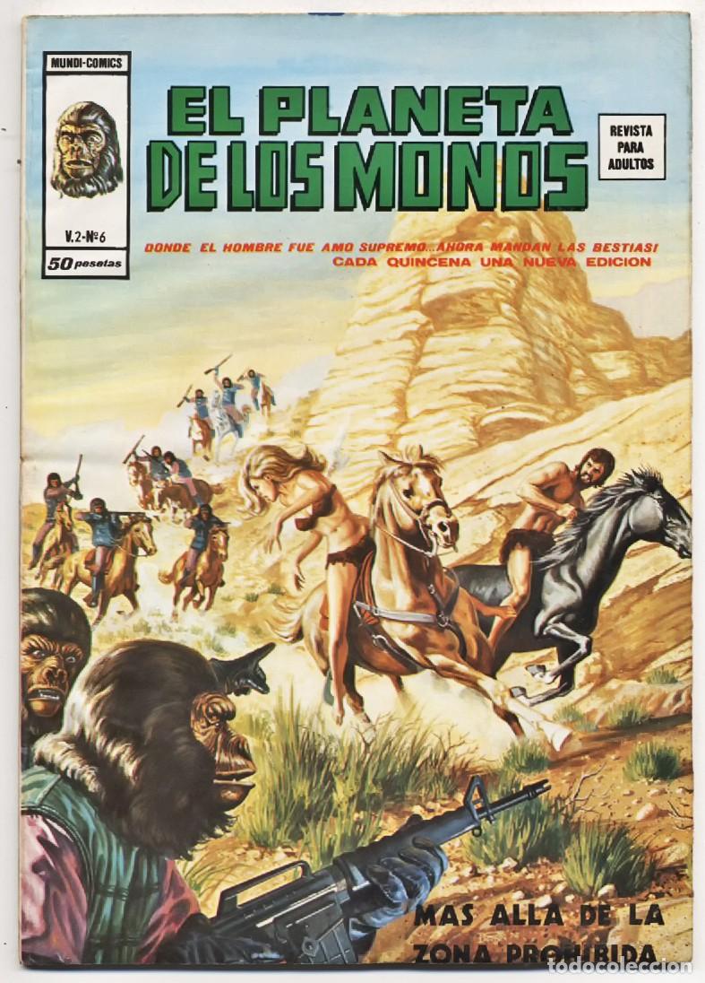 C&oacute;mics: EL PLANETA DE LOS MONOS V.2 N&ordm; 6 MAS ALLA DE LA ZONA PROHIBIDA MUNDI COMICS EDICIONES VERTICE 1977