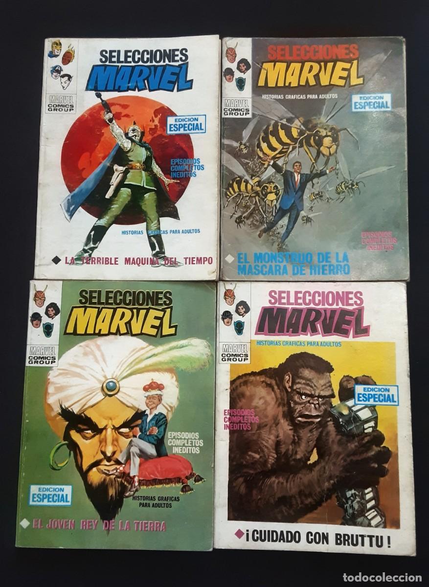 Comics: SELECCIONES MARVEL V1 # EDICIONES VERTICE 1970 # PORTADAS LOPEZ ESPI # LOTE DE 10 UD