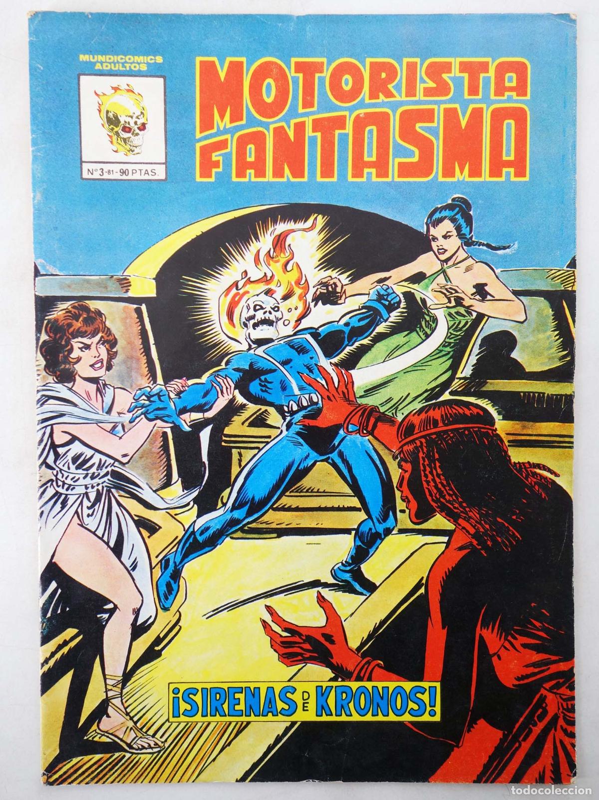 C&oacute;mics: MOTORISTA FANTASMA 3. LAS SIRENAS DE KRONOS (Vvaa) V&eacute;rtice, 1982