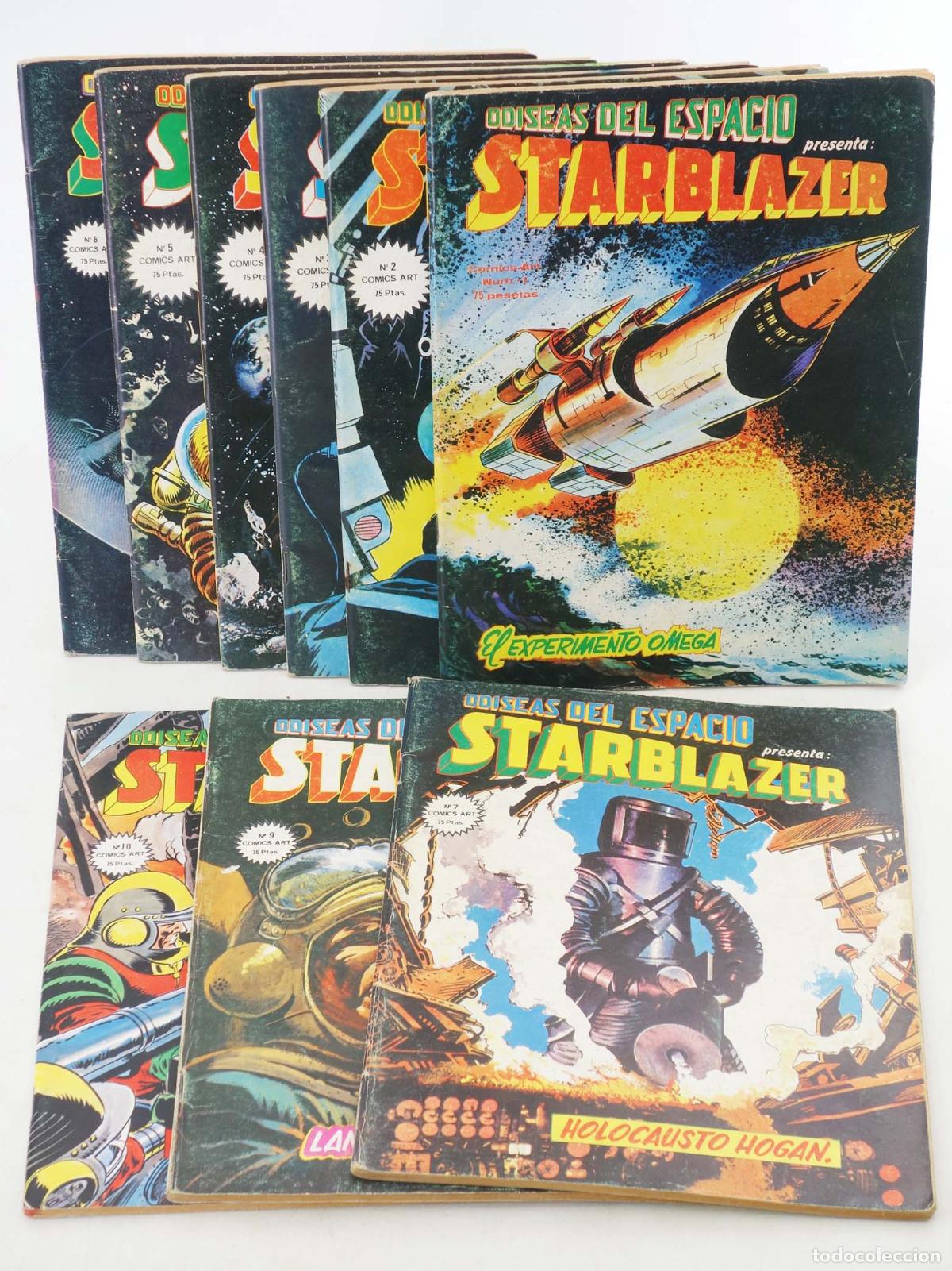 C&oacute;mics: STARBLAZER: ODISEAS DEL ESPACIO 1 A 8,10. FALTA 9 PARA COMPLETA. V&eacute;rtice, 1980