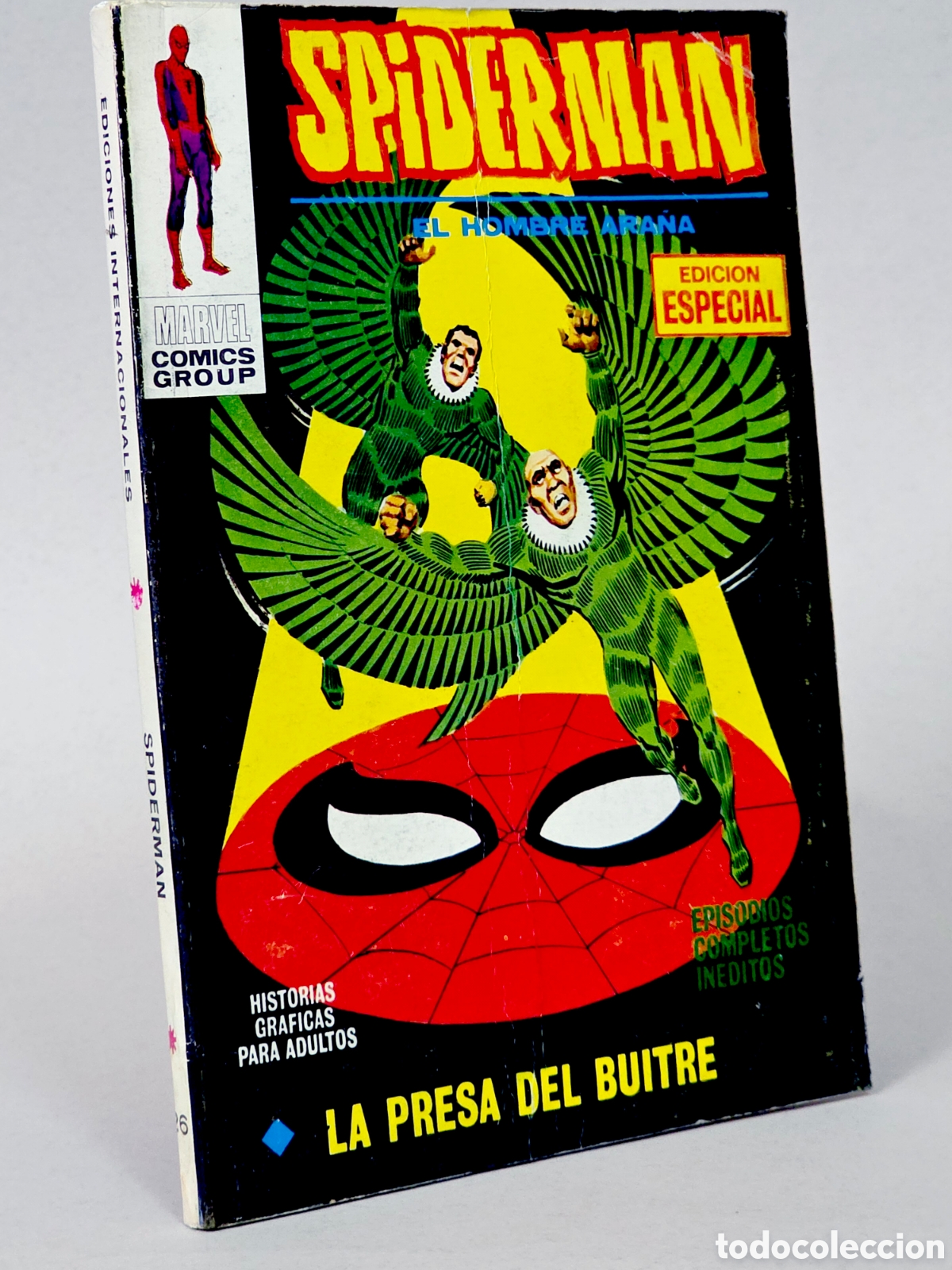 C&oacute;mics: C&Oacute;MIC SPIDERMAN 26 VOL.1 LA PRESA DEL BUITRE VERTICE TACO MARVEL ARRUGA PORTADA MUY BUEN ESTADO