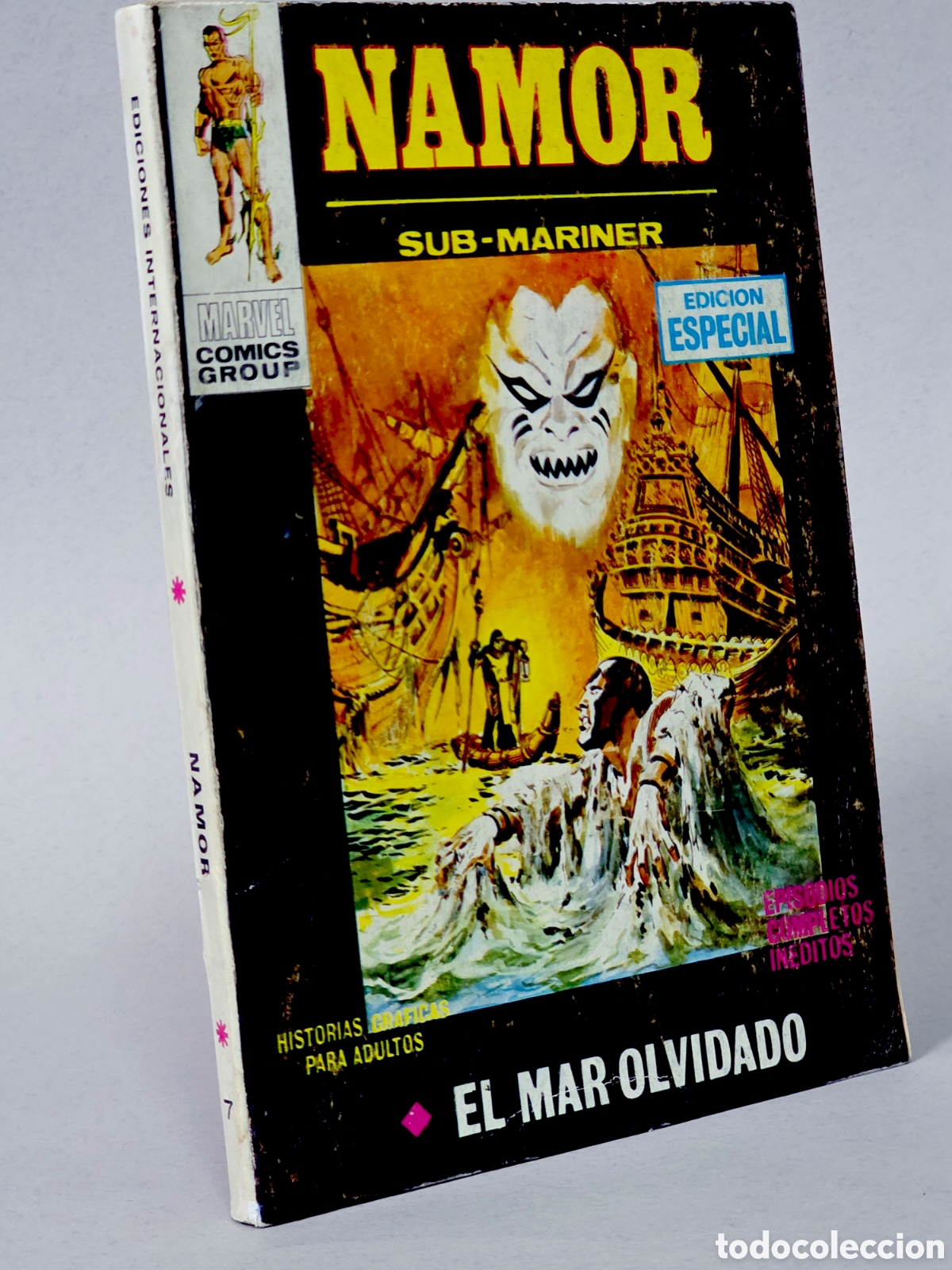C&oacute;mics: C&Oacute;MIC NAMOR 7 EL MAR OLVIDADO VERTICE MARVEL TACO BUEN ESTADO - Foto 1