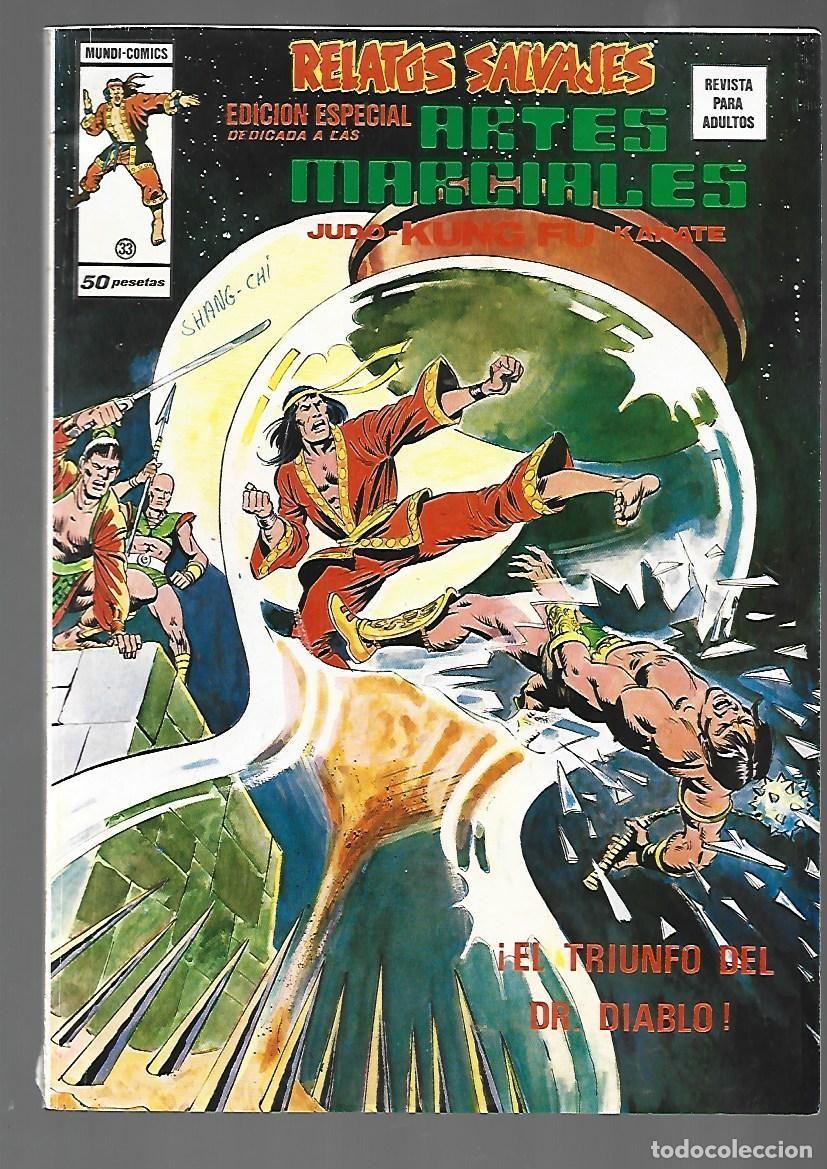 C&oacute;mics: Relatos salvajes: artes marciales, 33: el triumfo del Dr. Diablo, 1975, Vertice, buen estado