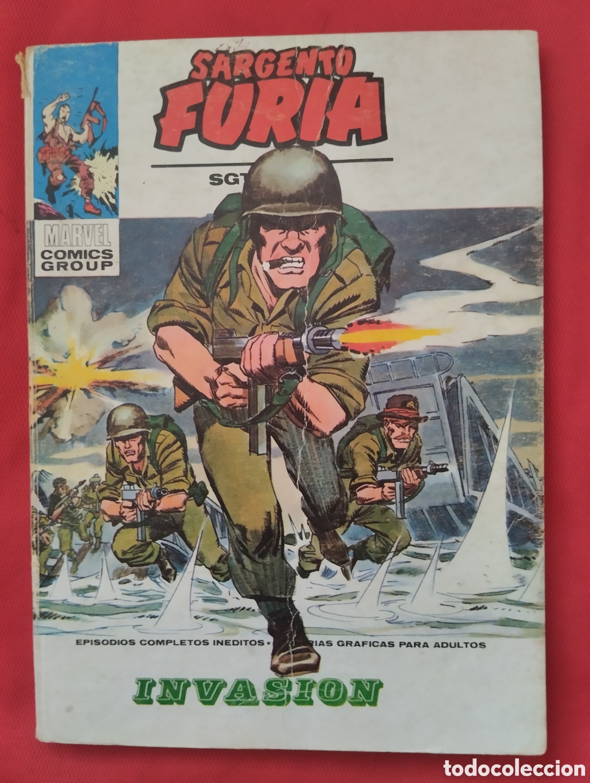C&oacute;mics: SARGENTO FURIA INVASI&Oacute;N, N&Uacute;M 25 EDICIONES VERTICE 1974