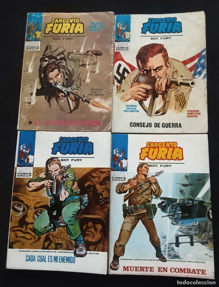 Comics: SARGENTO FURIA V1 # EDICIONES VERTICE 1972 # LOPEZ ESPI # LOTE DE 10 NUMEROS