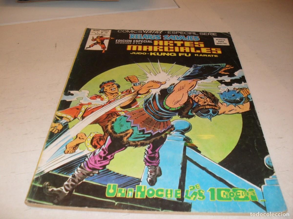 C&oacute;mics: RELATOS SALVAJES KUNG FU N&ordm; 46,DE 52,UNA NOCHE DE LAS 100 NOCHES,CON SANG CHI,VERTICE,1975
